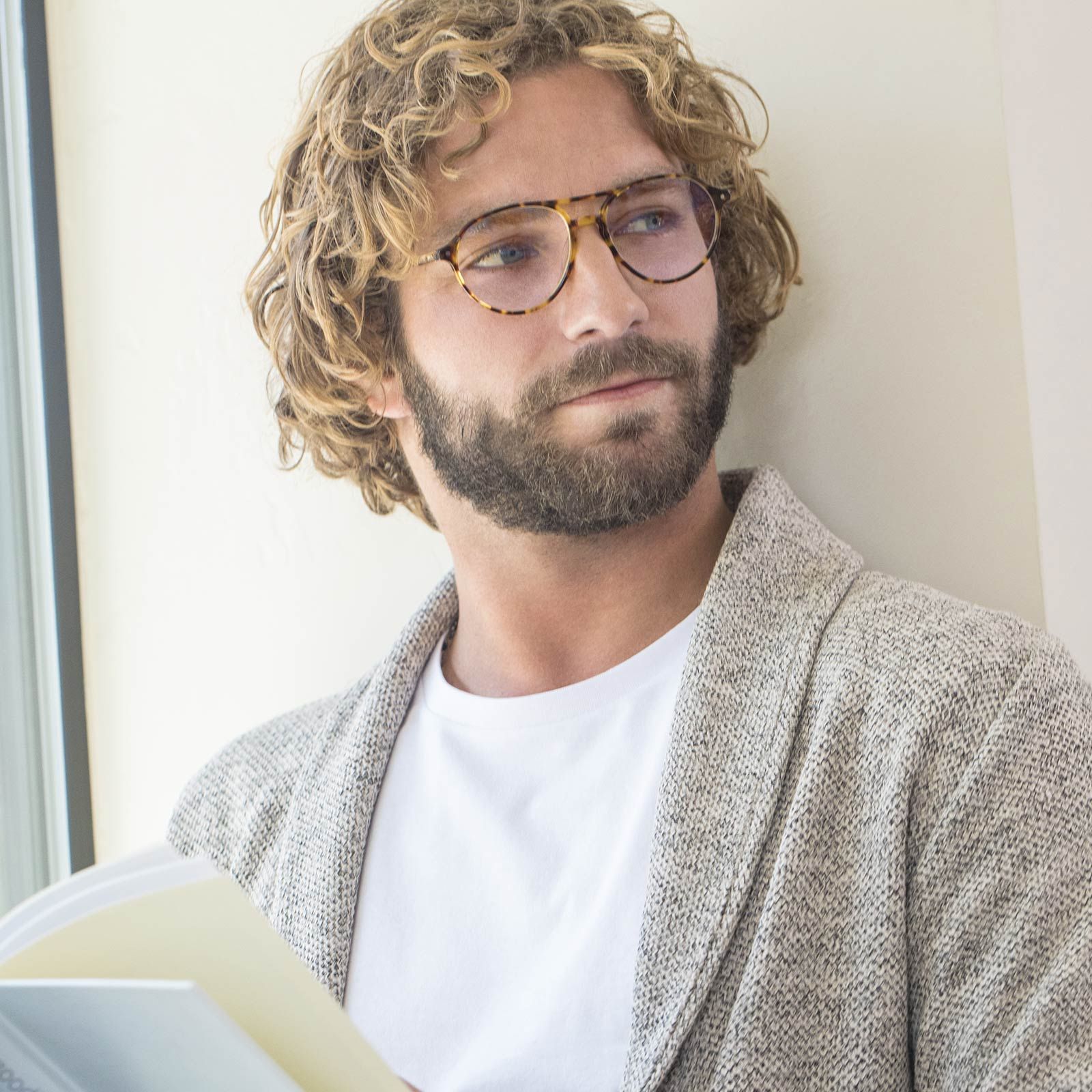 MILLER - AMBER TORTOISE + BLUE LIGHT TECHNOLOGY GLASSES sold by Diff Eyewear product image thumbnail 6