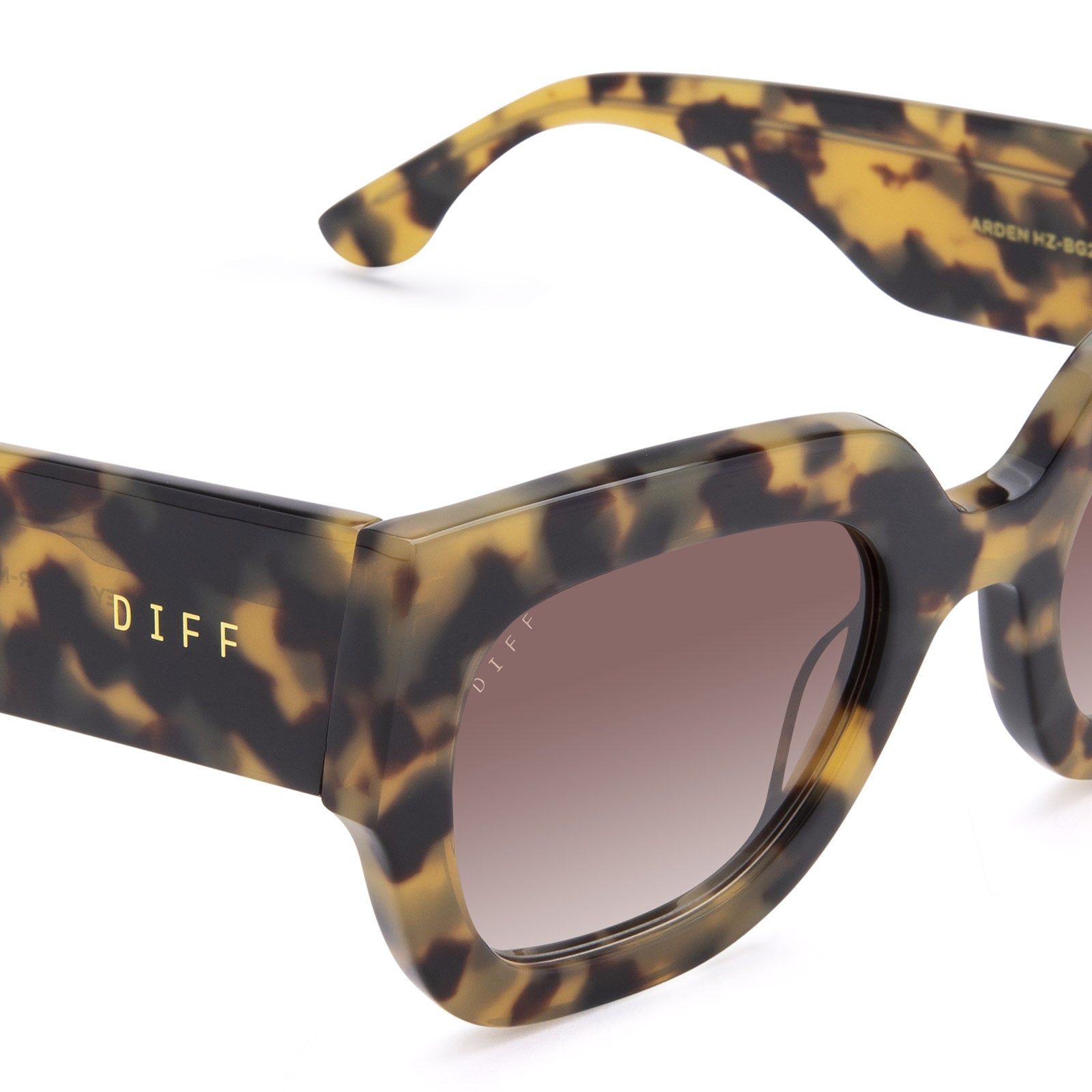ARDEN - HAZEL TORTOISE + BROWN GRADIENT SUNGLASSES sold by Diff Eyewear product image thumbnail 3