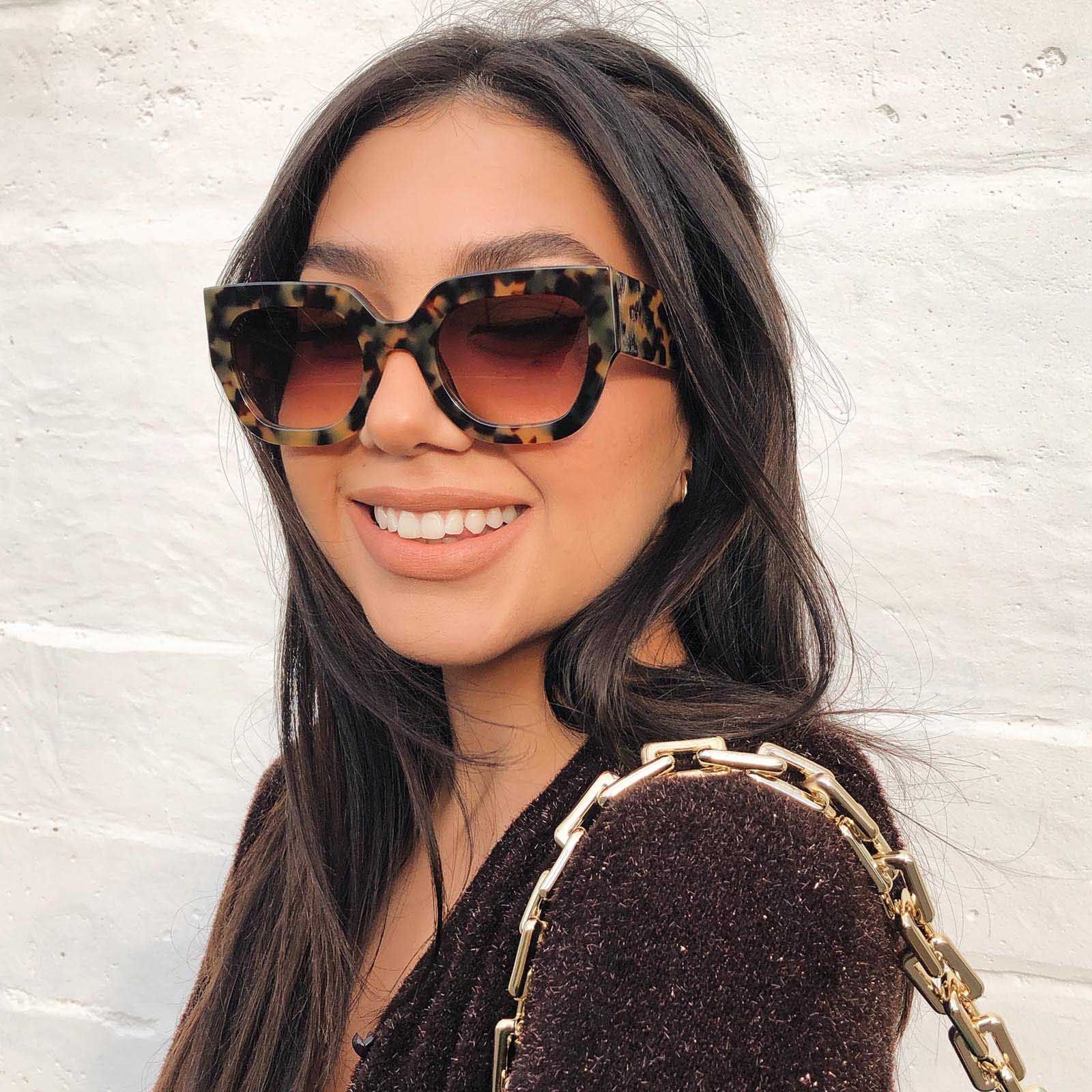 ARDEN - HAZEL TORTOISE + BROWN GRADIENT SUNGLASSES sold by Diff Eyewear product image thumbnail 5