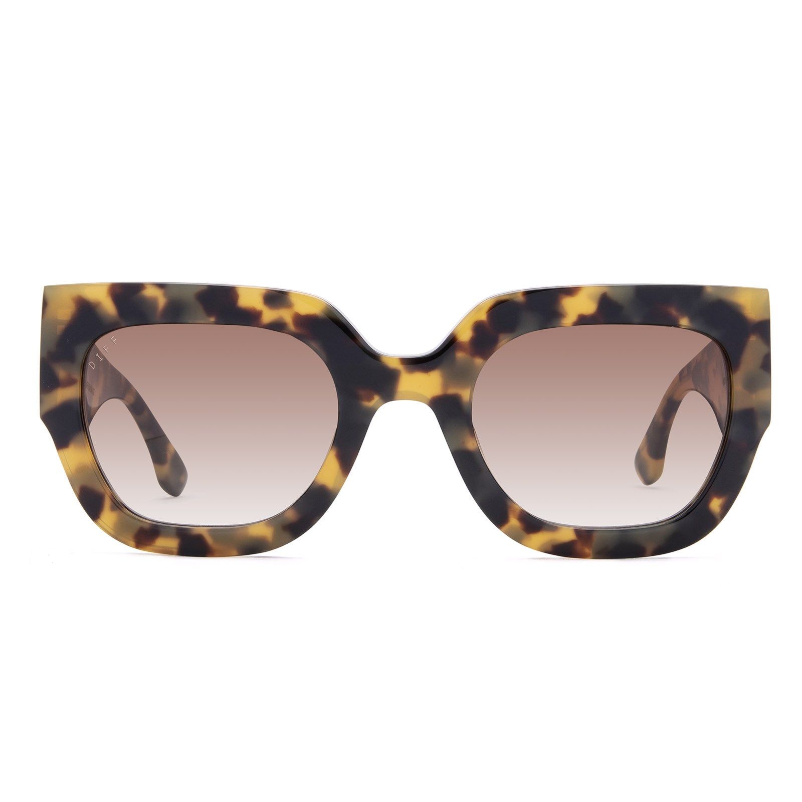 ARDEN - HAZEL TORTOISE + BROWN GRADIENT SUNGLASSES sold by Diff Eyewear