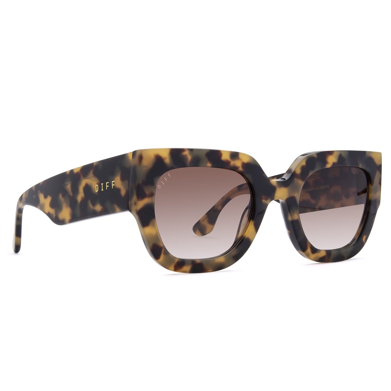ARDEN - HAZEL TORTOISE + BROWN GRADIENT SUNGLASSES sold by Diff Eyewear product image thumbnail 2