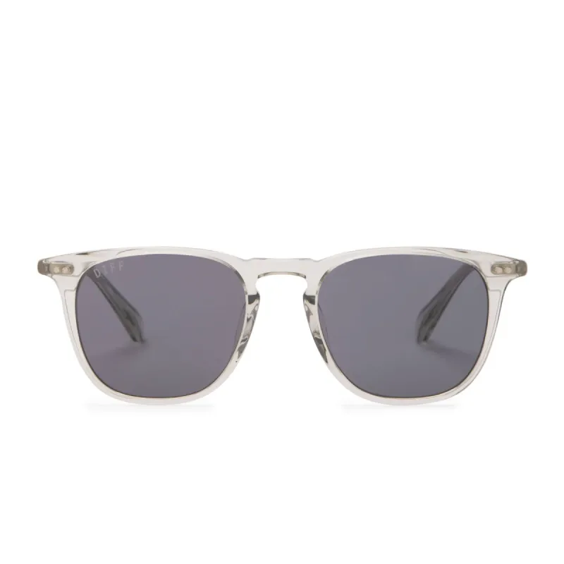 MAXWELL - OLIVE CRYSTAL + GREY POLARIZED SUNGLASSES sold by Diff Eyewear