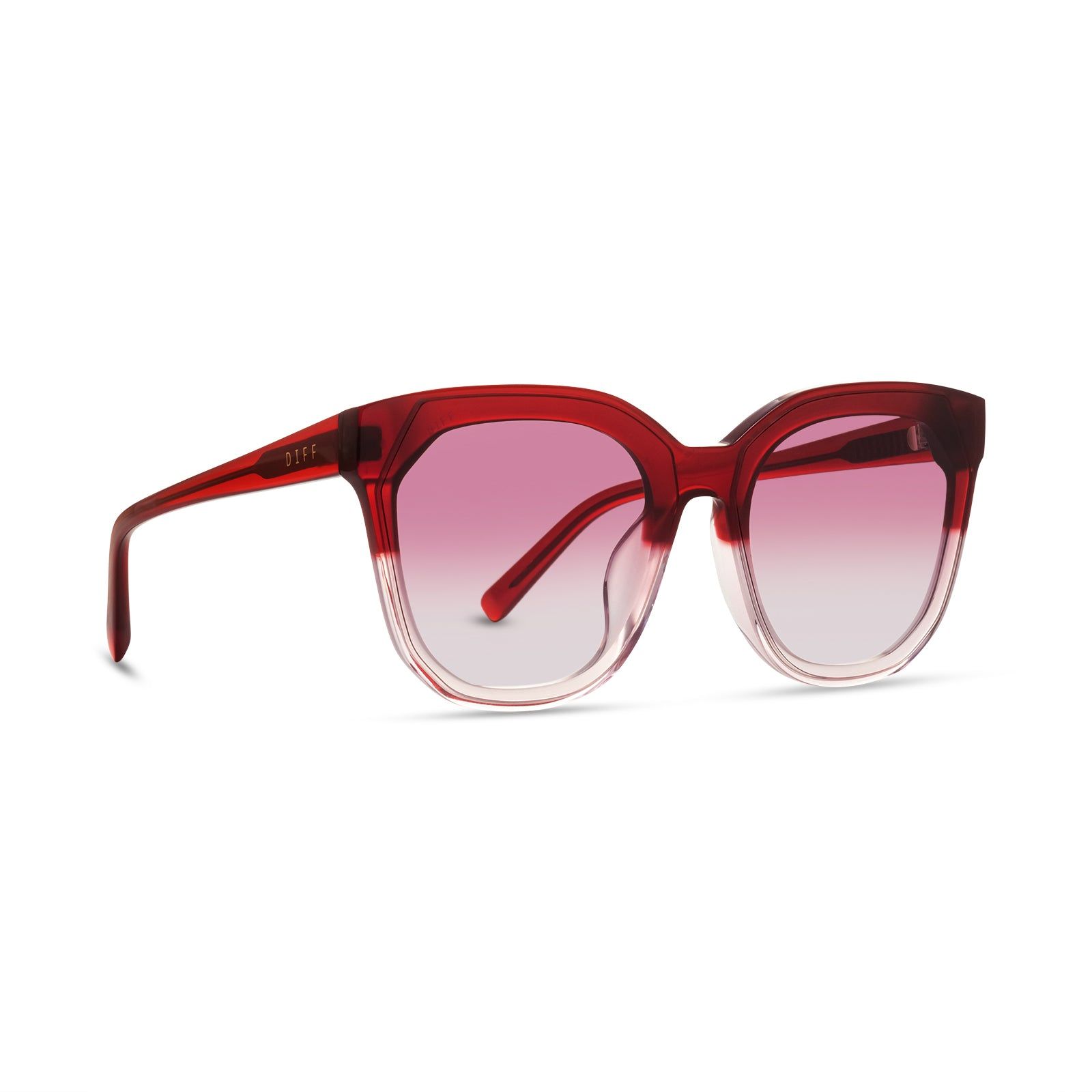 GIA - ROSEWOOD OMBRE + WINE GRADIENT SUNGLASSES sold by Diff Eyewear product image thumbnail 2