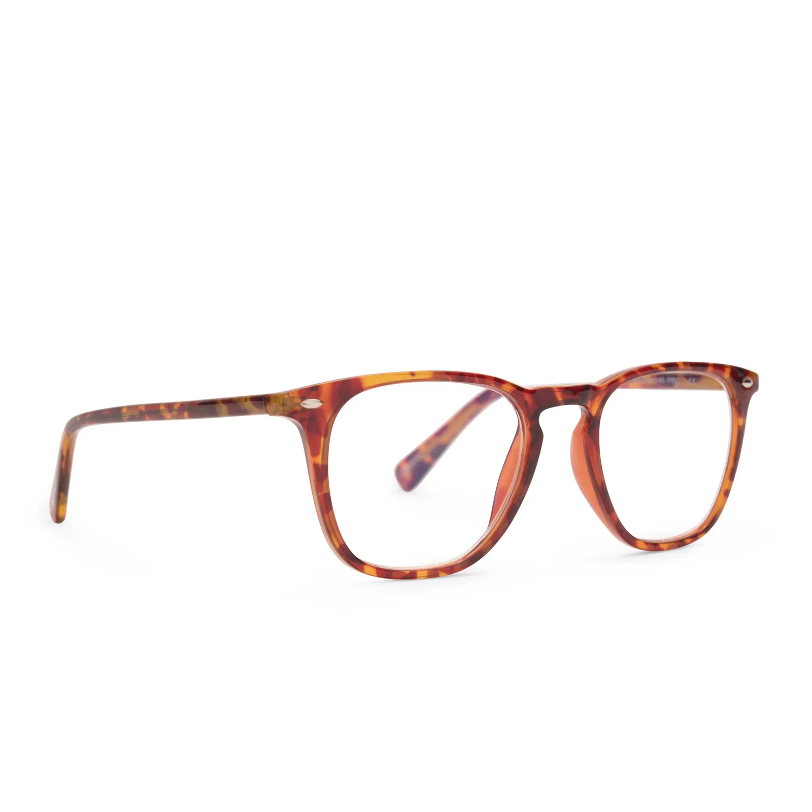 GRIFFIN - AMBER TORTOISE + BLUE LIGHT READERS sold by Diff Eyewear product image thumbnail 2