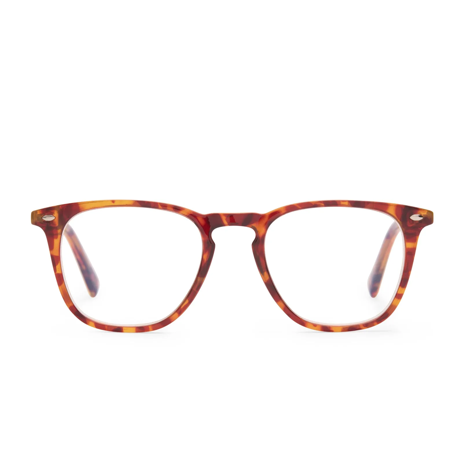 GRIFFIN - AMBER TORTOISE + BLUE LIGHT READERS sold by Diff Eyewear