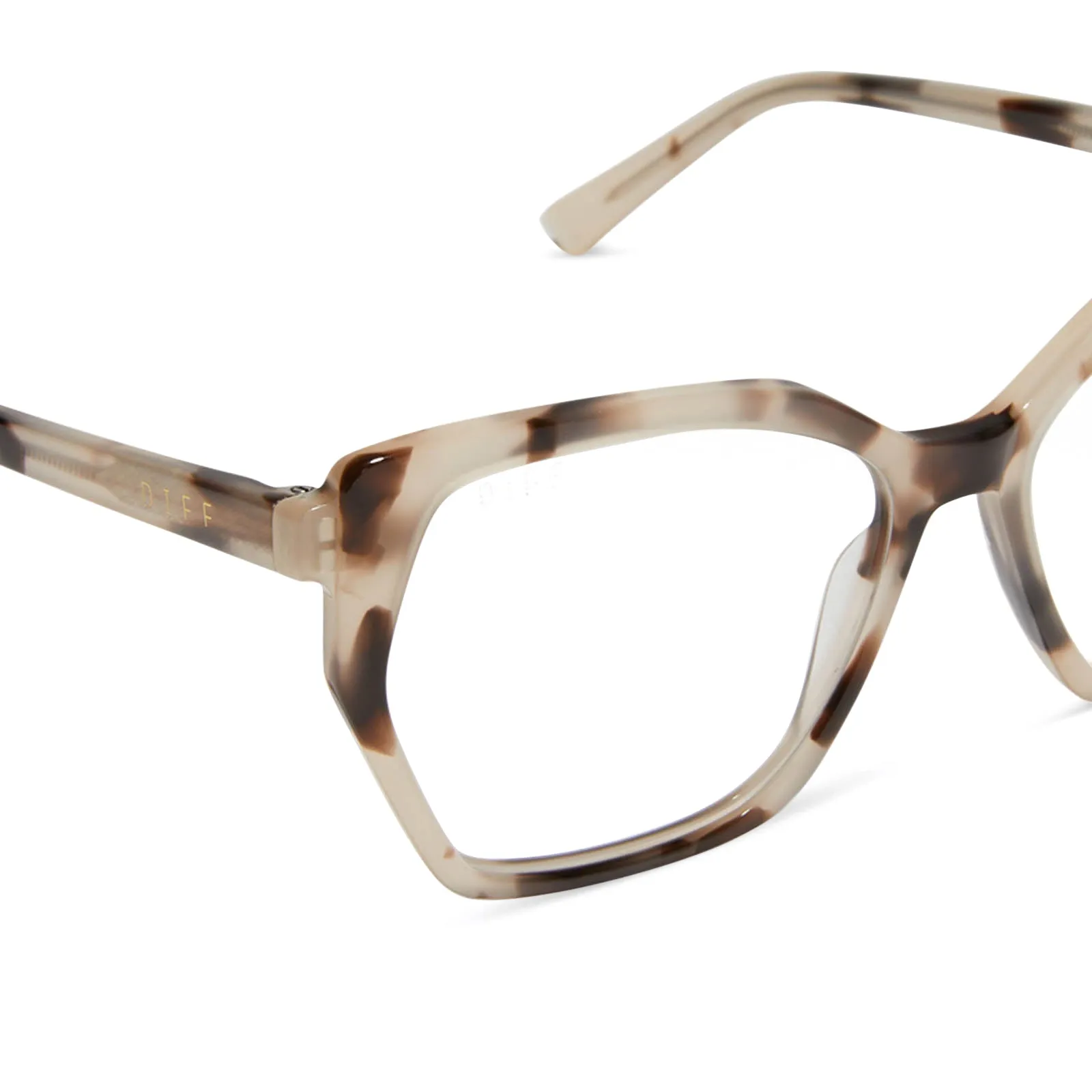 MAISIE - CREAM TORTOISE + GLASSES sold by Diff Eyewear product image thumbnail 4