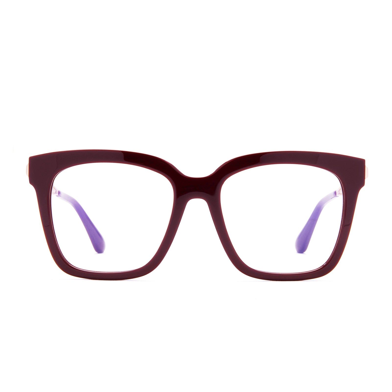 BELLA - CLARET + BLUE LIGHT TECHNOLOGY GLASSES sold by Diff Eyewear