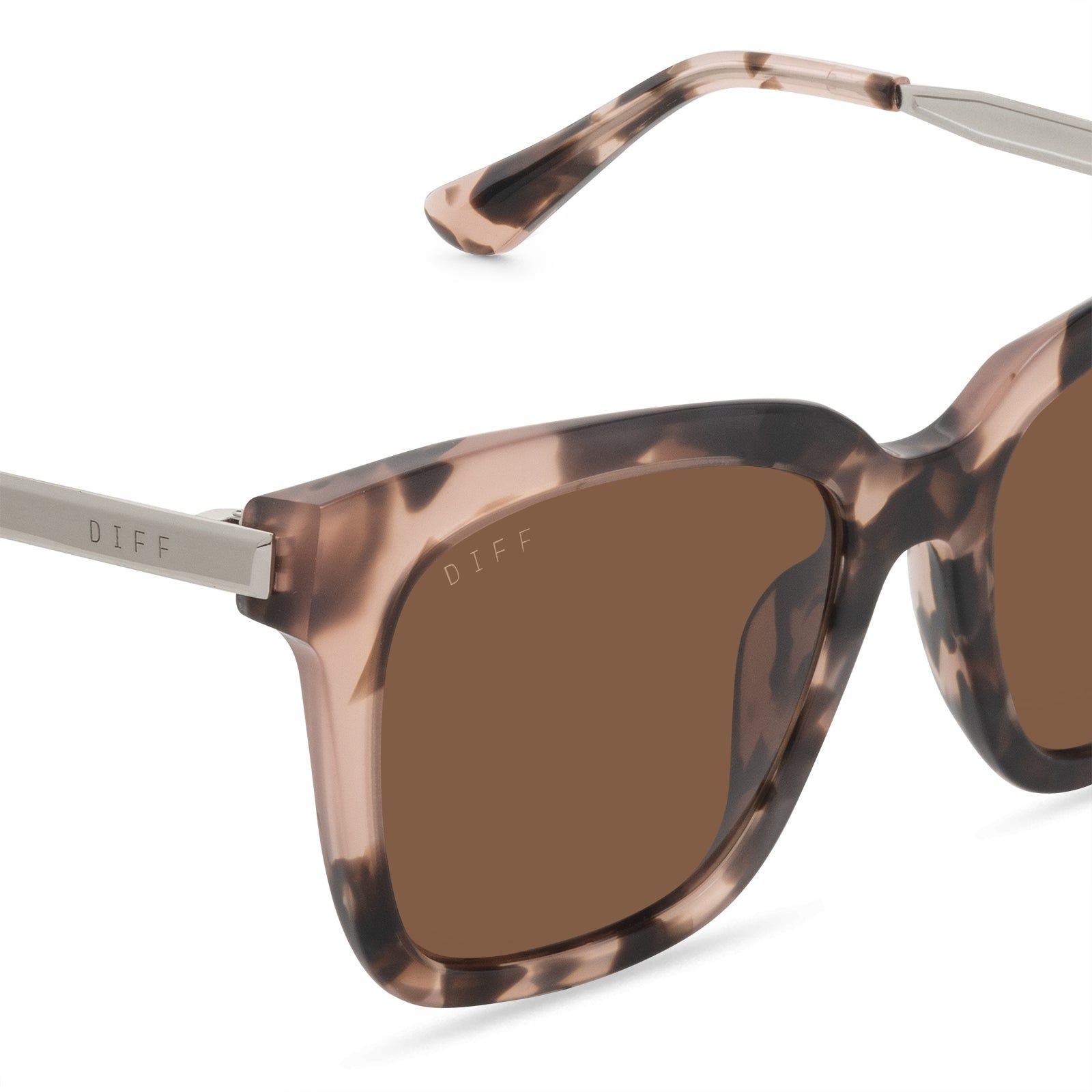 BELLA - HIMALAYAN TORTOISE + BROWN + POLARIZED SUNGLASSES sold by Diff Eyewear product image thumbnail 3