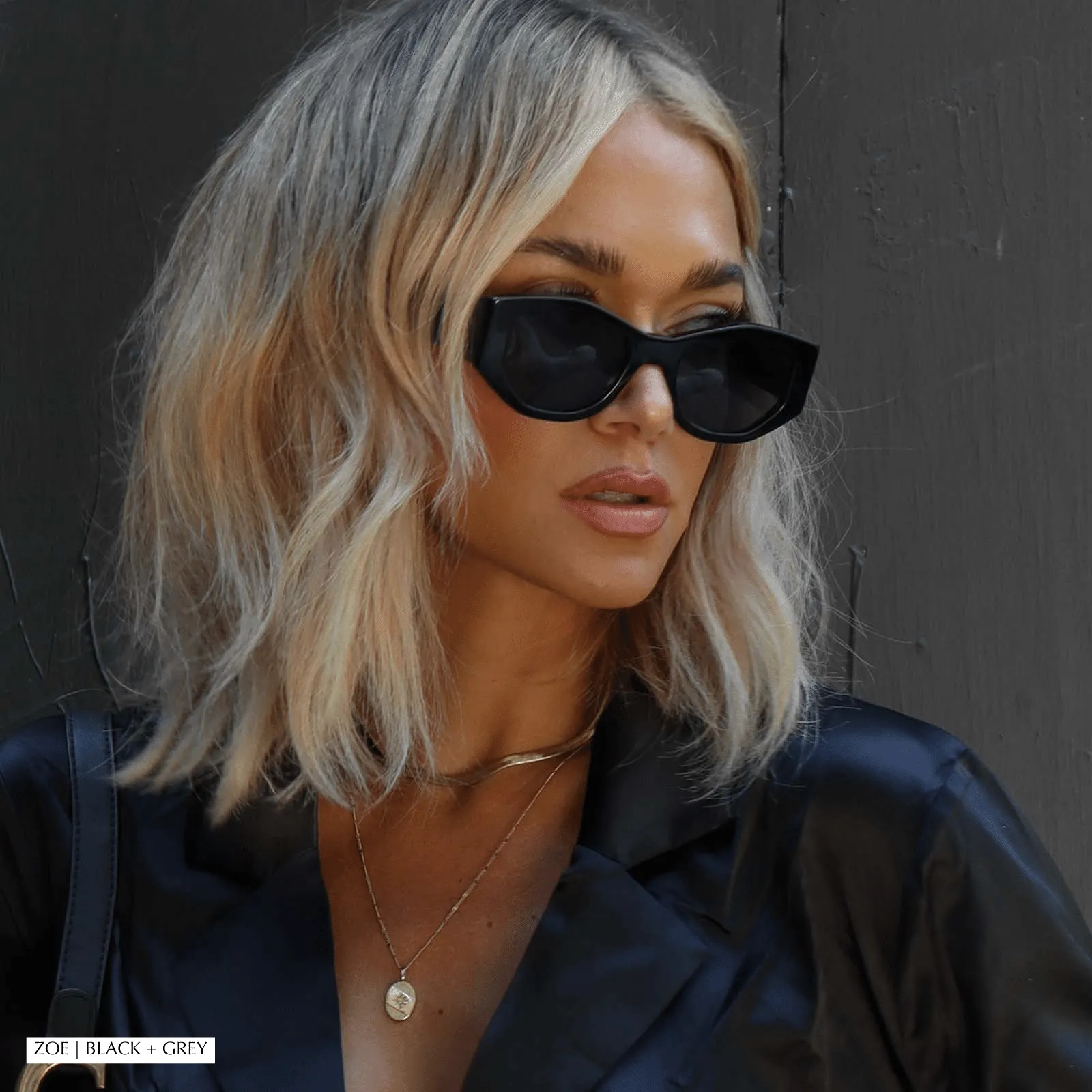 ZOE - RICH OLIVE + GREY SUNGLASSES sold by Diff Eyewear product image thumbnail 5