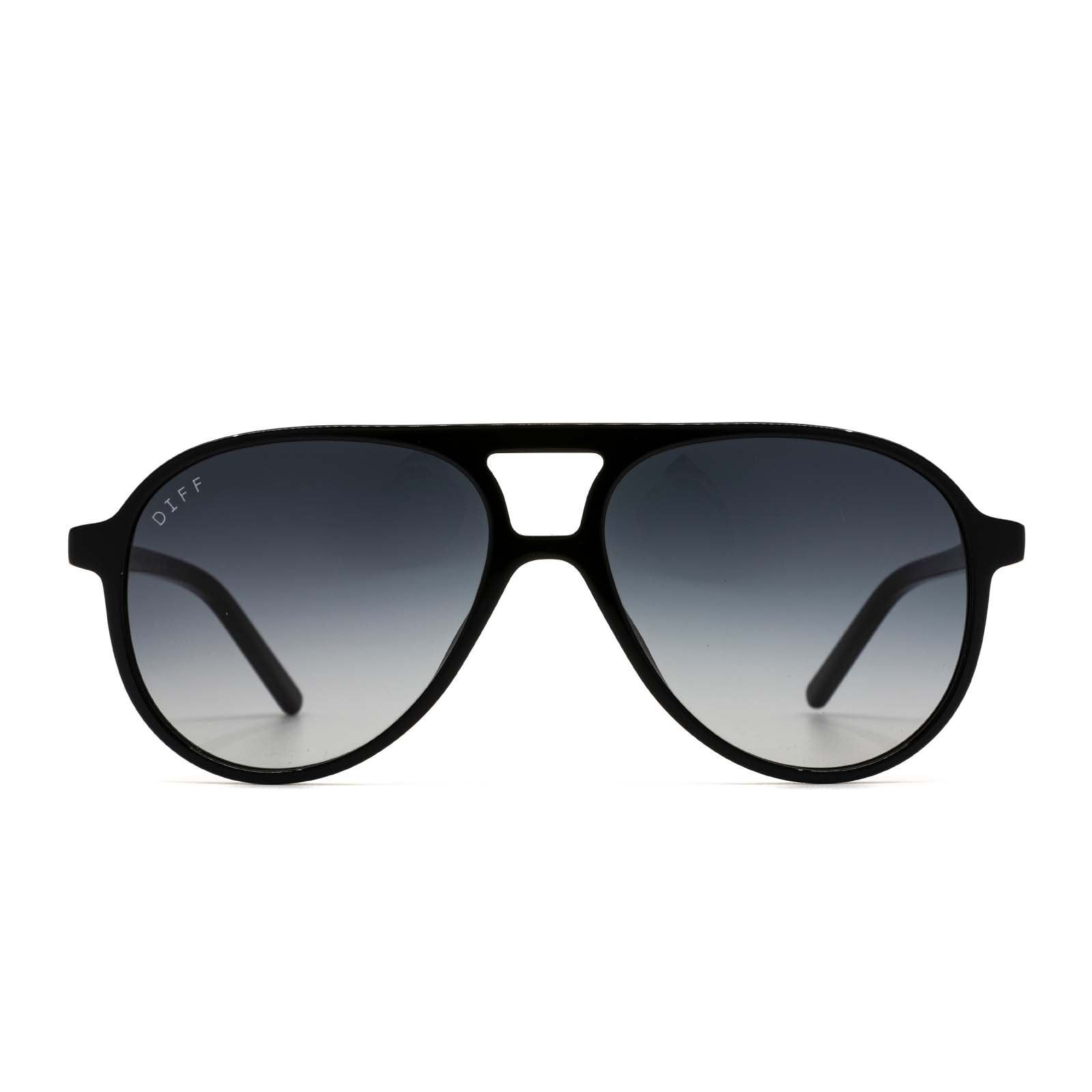 JETT - BLACK + GREY GRADIENT SUNGLASSES sold by Diff Eyewear