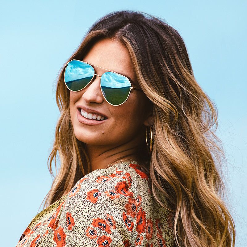JESSIE JAMES DECKER - DASH + BRUSHED SILVER + PURPLE FLASH POLARIZED SUNGLASSES sold by Diff Eyewear product image thumbnail 6
