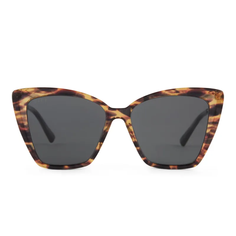 BECKY II - WILD TORTOISE+ GREY + POLARIZED SUNGLASSES sold by Diff Eyewear