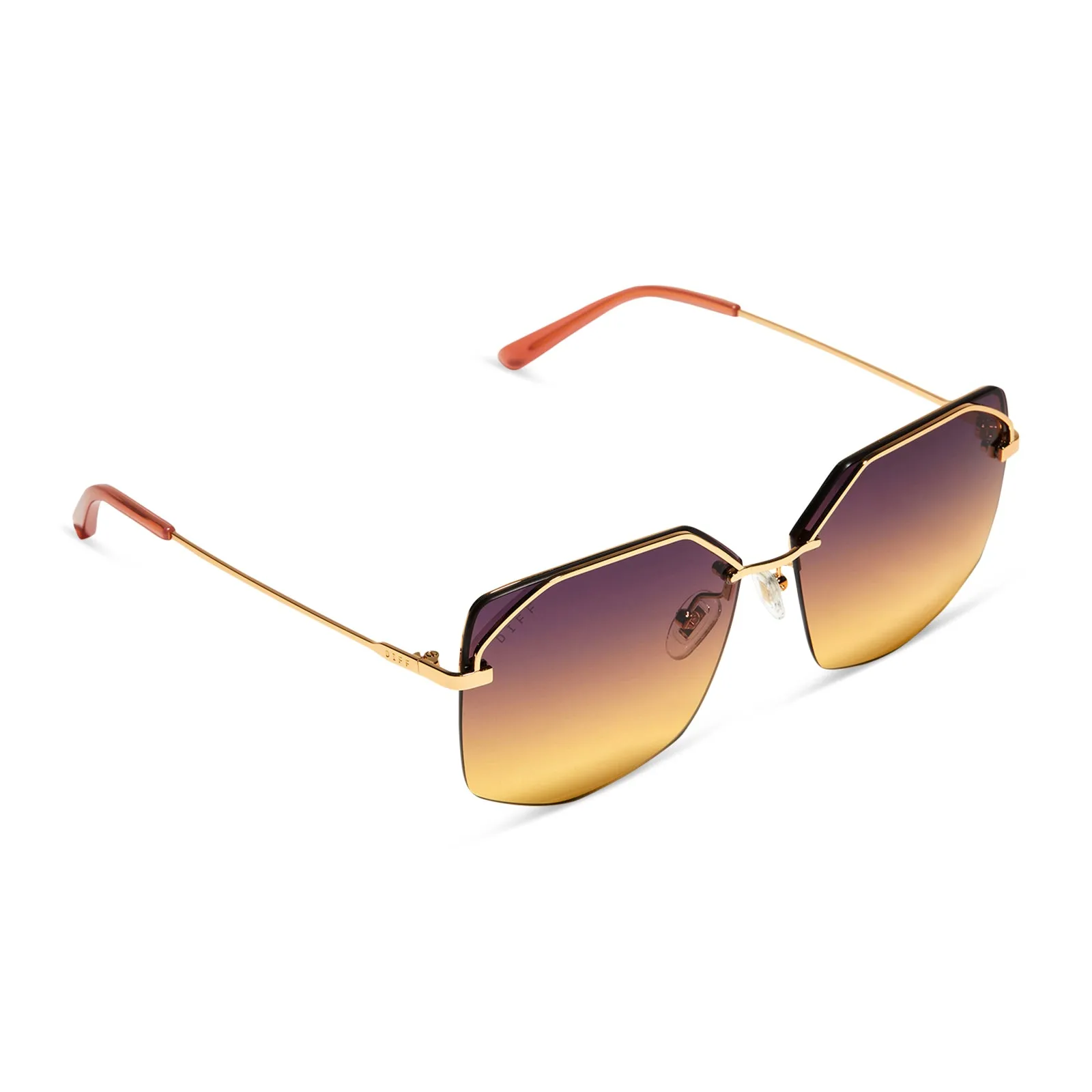 BREE - GOLD + INCA GRADIENT SUNGLASSES sold by Diff Eyewear product image thumbnail 4
