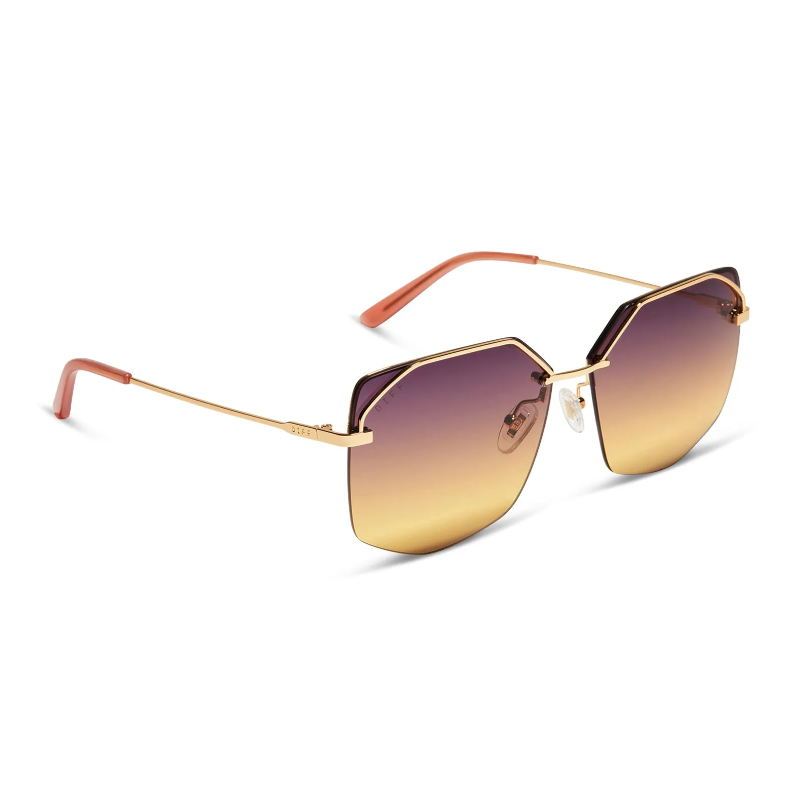BREE - GOLD + INCA GRADIENT SUNGLASSES sold by Diff Eyewear product image thumbnail 2
