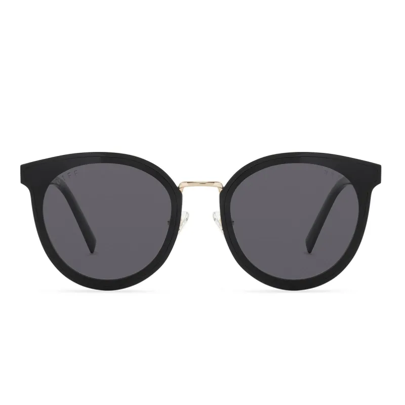 JULES - BLACK + GREY SUNGLASSES sold by Diff Eyewear