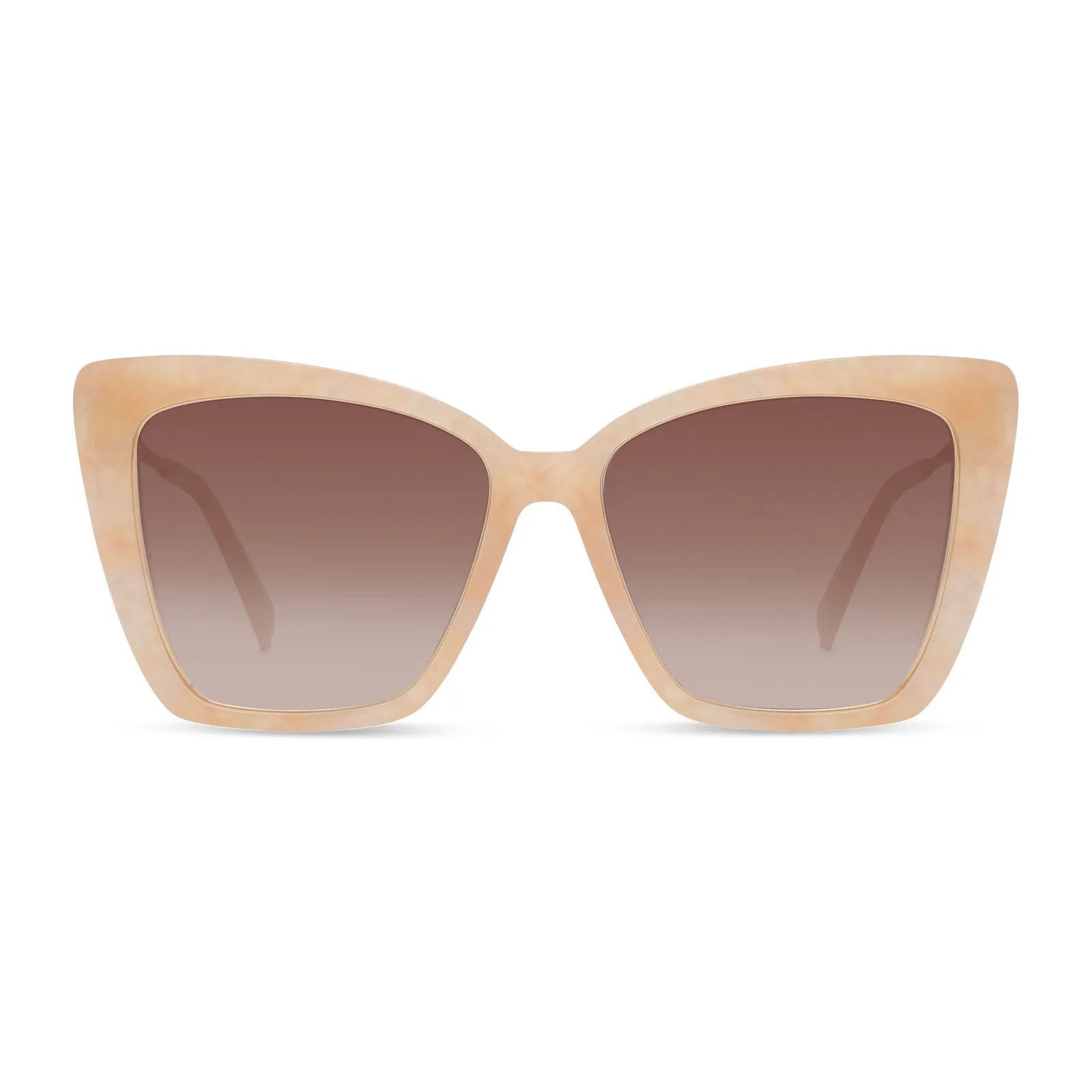 BECKY IV - CITRINE PEARL + BROWN GRADIENT SUNGLASSES sold by Diff Eyewear
