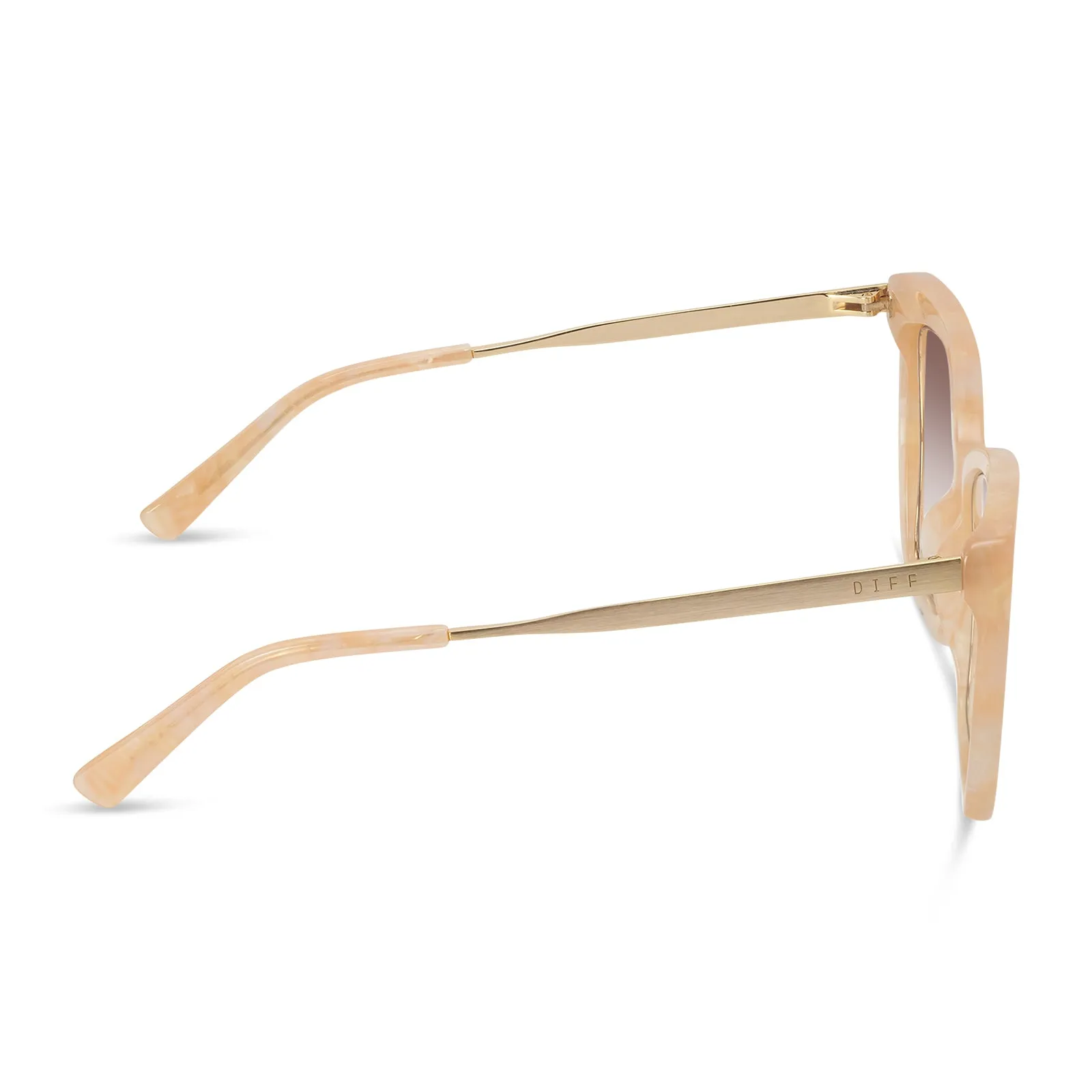 BECKY IV - CITRINE PEARL + BROWN GRADIENT SUNGLASSES sold by Diff Eyewear product image thumbnail 3