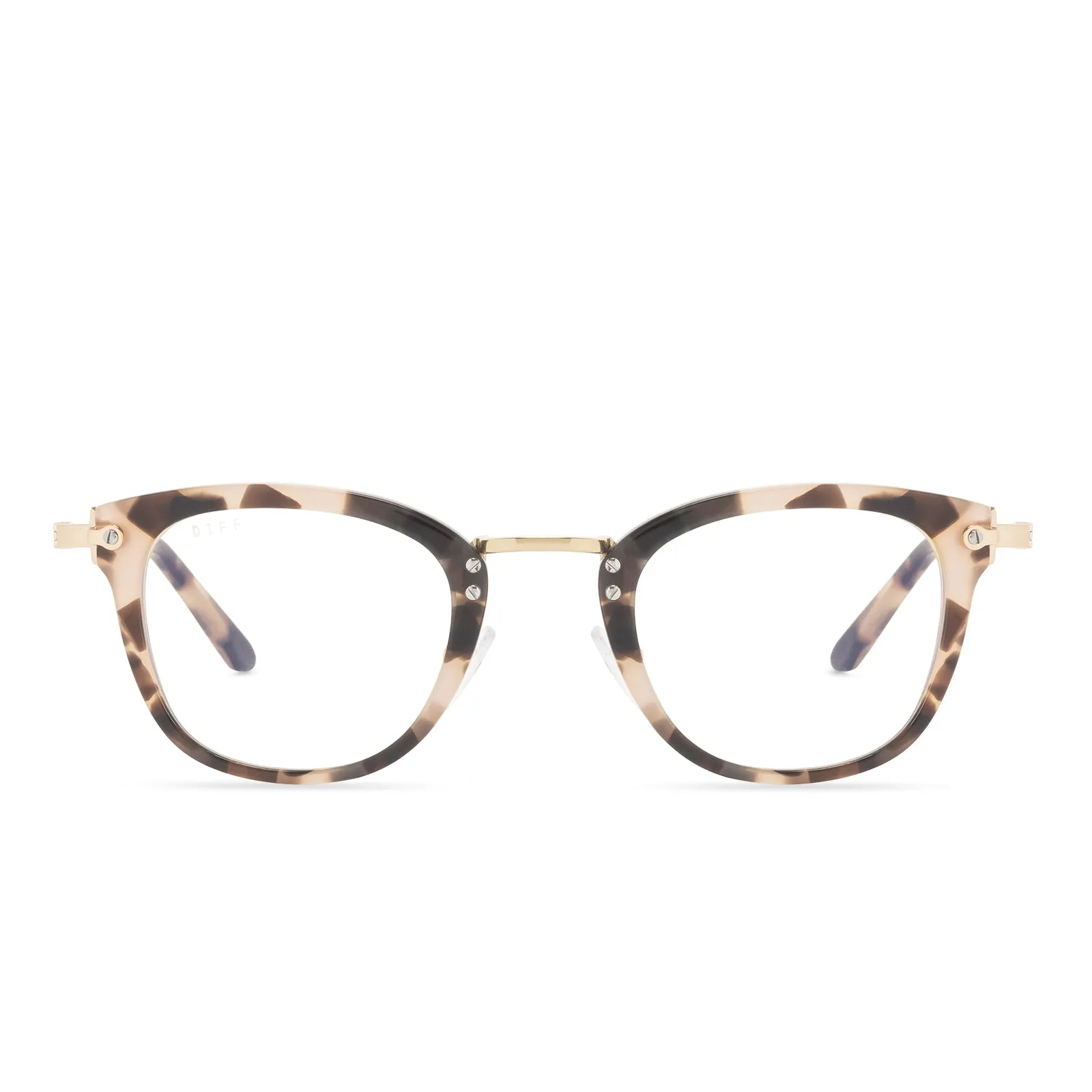 RUE - HIMALAYAN TORTOISE + BLUE LIGHT TECHNOLOGY GLASSES sold by Diff Eyewear