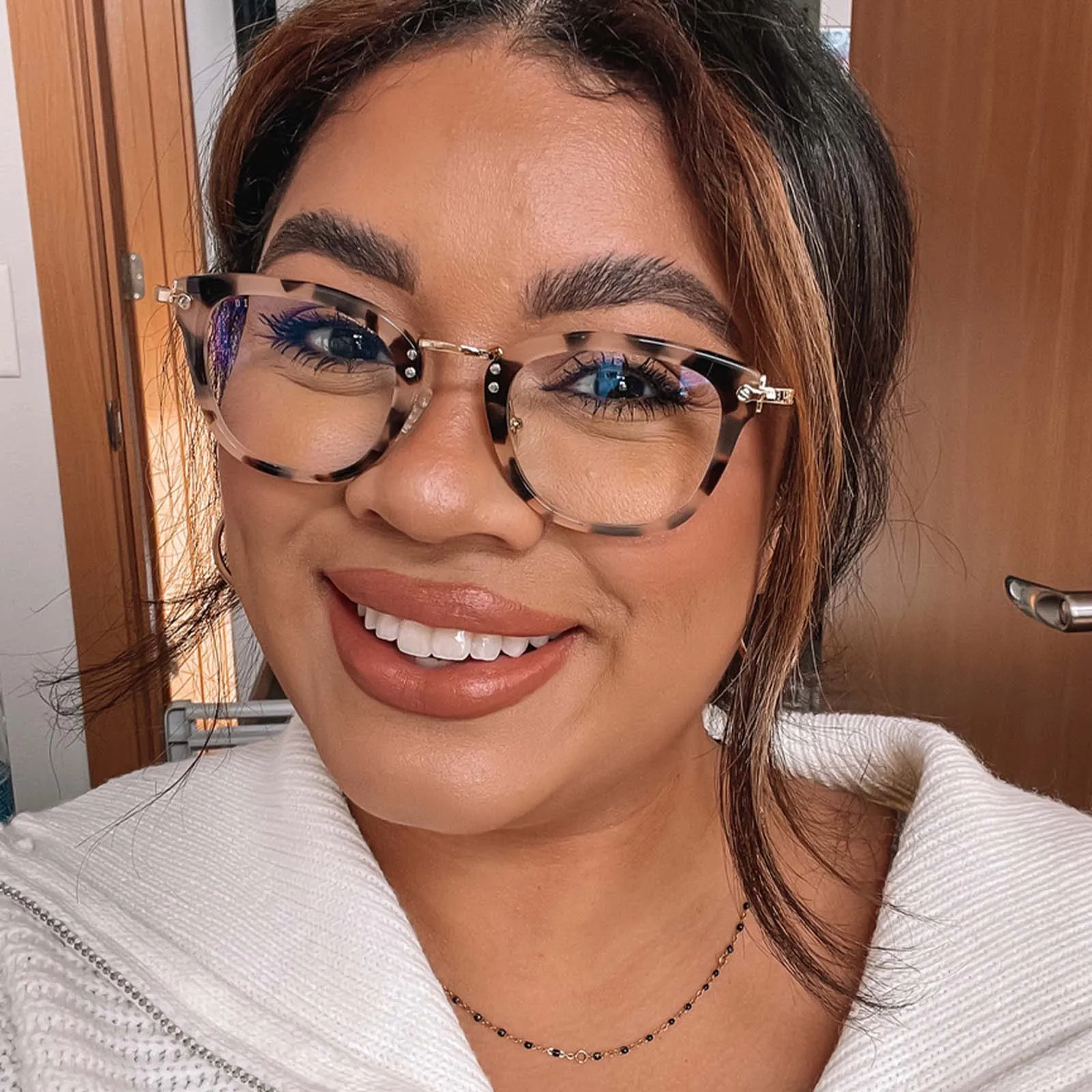 RUE - HIMALAYAN TORTOISE + BLUE LIGHT TECHNOLOGY GLASSES sold by Diff Eyewear product image thumbnail 5