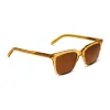 BILLIE XL - CITRINE CRYSTAL + BROWN + POLARIZED SUNGLASSES sold by Diff Eyewear