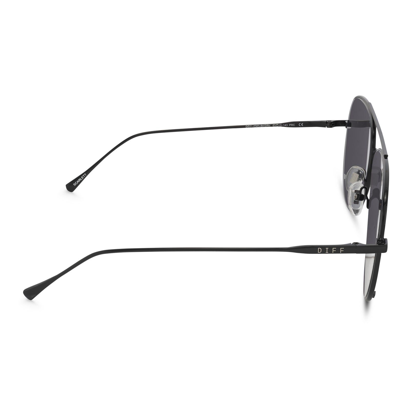 SCARLETT - BLACK + GREY SUNGLASSES sold by Diff Eyewear product image thumbnail 3