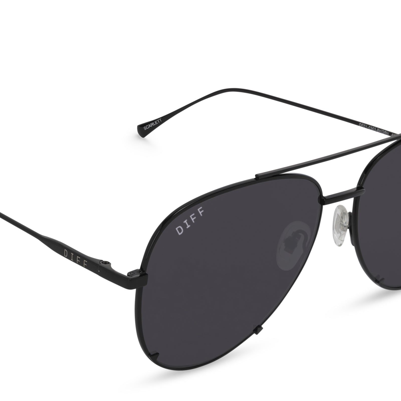 SCARLETT - BLACK + GREY SUNGLASSES sold by Diff Eyewear product image thumbnail 4