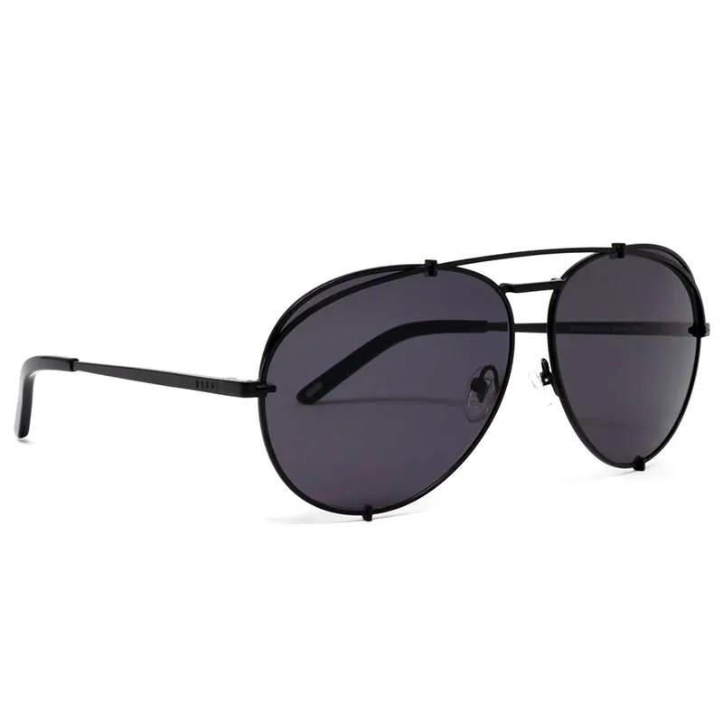 KOKO - MATTE BLACK + GREY SUNGLASSES sold by Diff Eyewear product image thumbnail 2