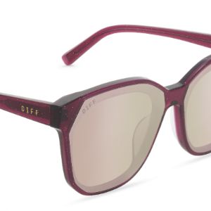 GIA - FESTIVE UMBRIA + CHERRY BLOSSOM MIRROR SUNGLASSES sold by Diff Eyewear