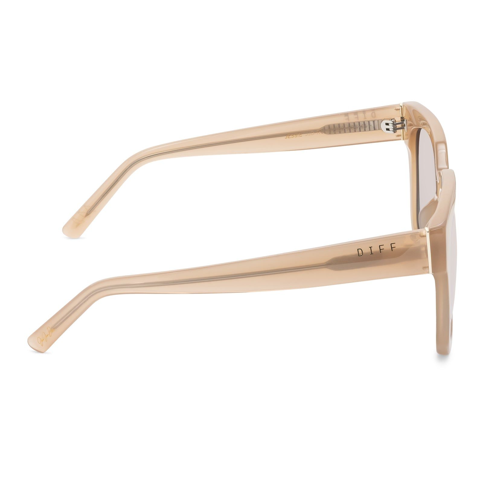 JESSIE JAMES DECKER - JESSIE + RUSTIQUE + BEIGE MIRROR SUNGLASSES sold by Diff Eyewear product image thumbnail 4