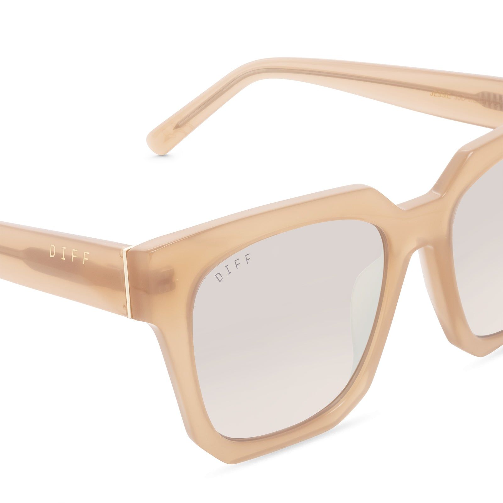 JESSIE JAMES DECKER - JESSIE + RUSTIQUE + BEIGE MIRROR SUNGLASSES sold by Diff Eyewear product image thumbnail 3