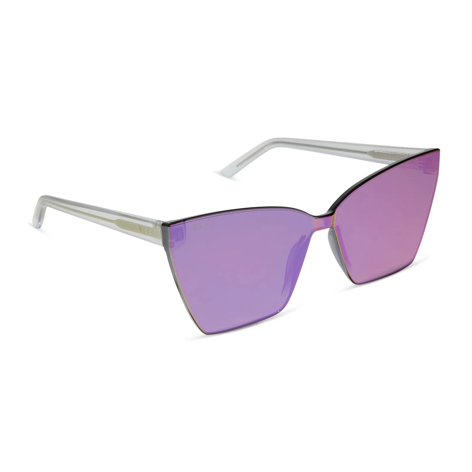 GOLDIE XS - OPALESCENT PINK + CHERRY BLOSSOM MIRROR SUNGLASSES sold by Diff Eyewear product image thumbnail 2