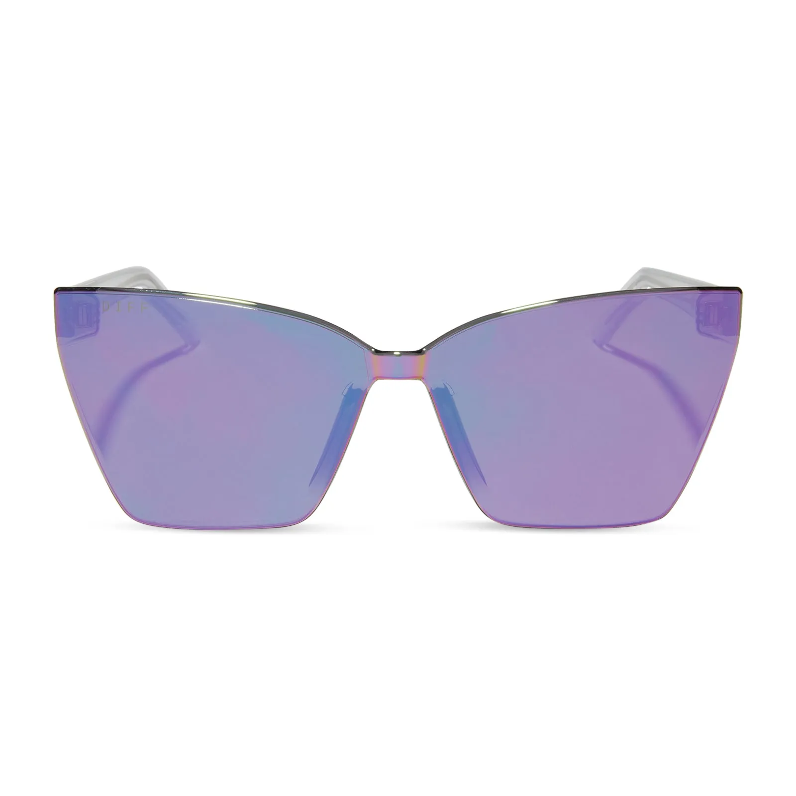 GOLDIE XS - OPALESCENT PINK + CHERRY BLOSSOM MIRROR SUNGLASSES sold by Diff Eyewear