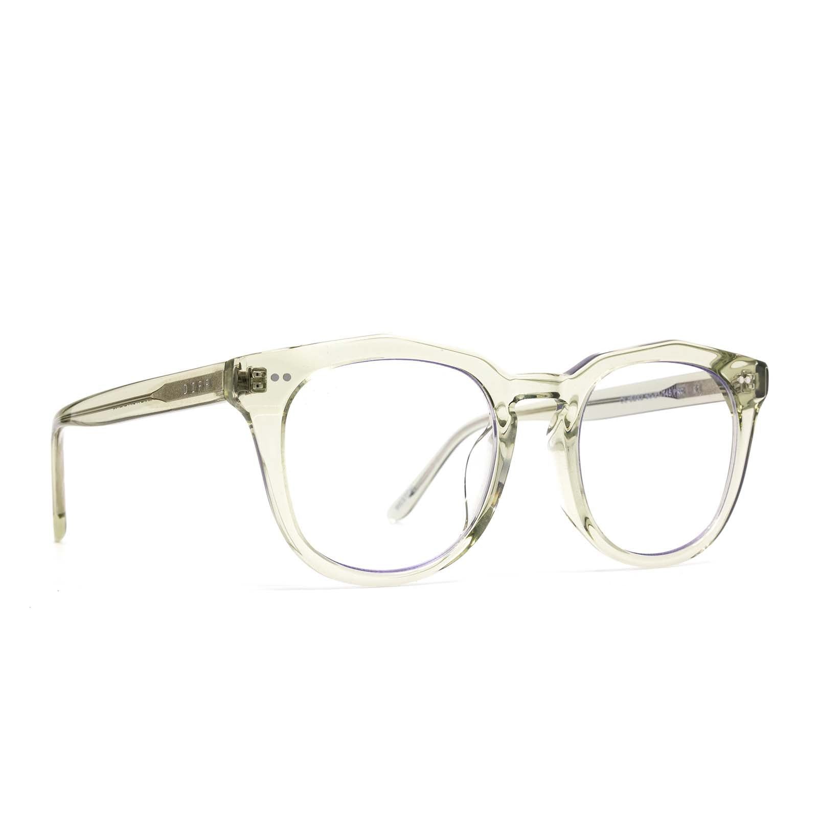 WESTON - OLIVE CRYSTAL + BLUE LIGHT TECHNOLOGY GLASSES sold by Diff Eyewear product image thumbnail 2