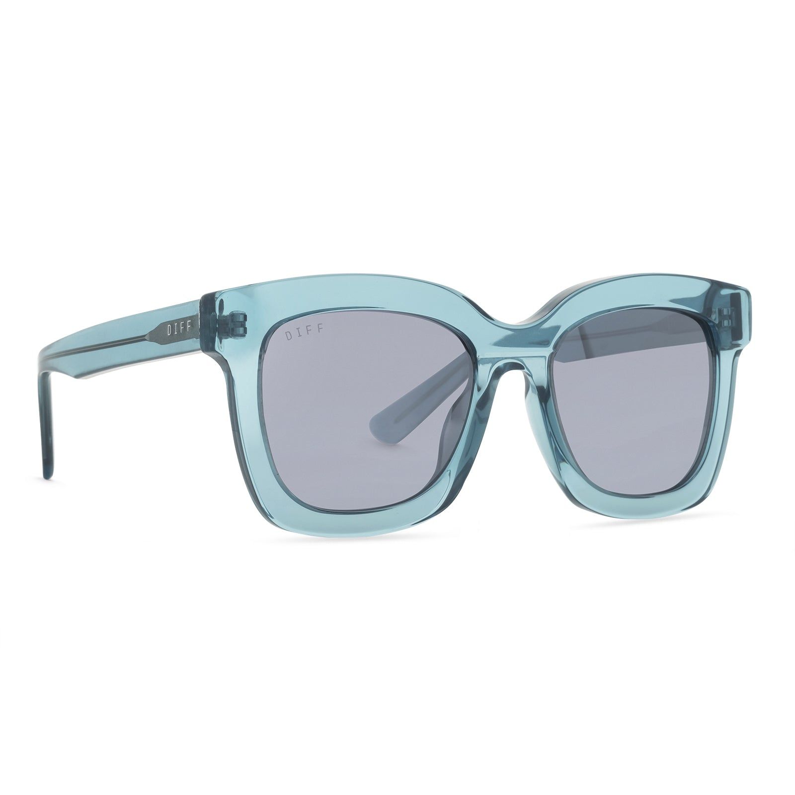 CARSON - TEAL HAZE + GREY MIRROR + POLARIZED SUNGLASSES sold by Diff Eyewear product image thumbnail 2