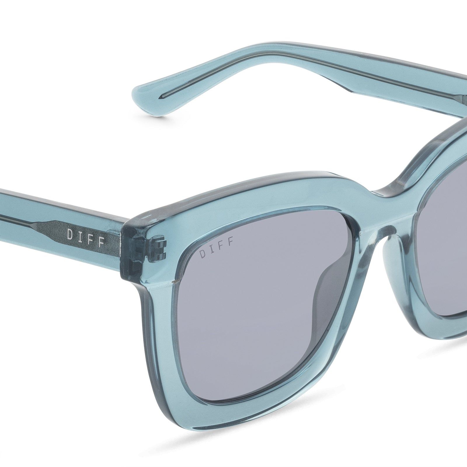 CARSON - TEAL HAZE + GREY MIRROR + POLARIZED SUNGLASSES sold by Diff Eyewear product image thumbnail 3