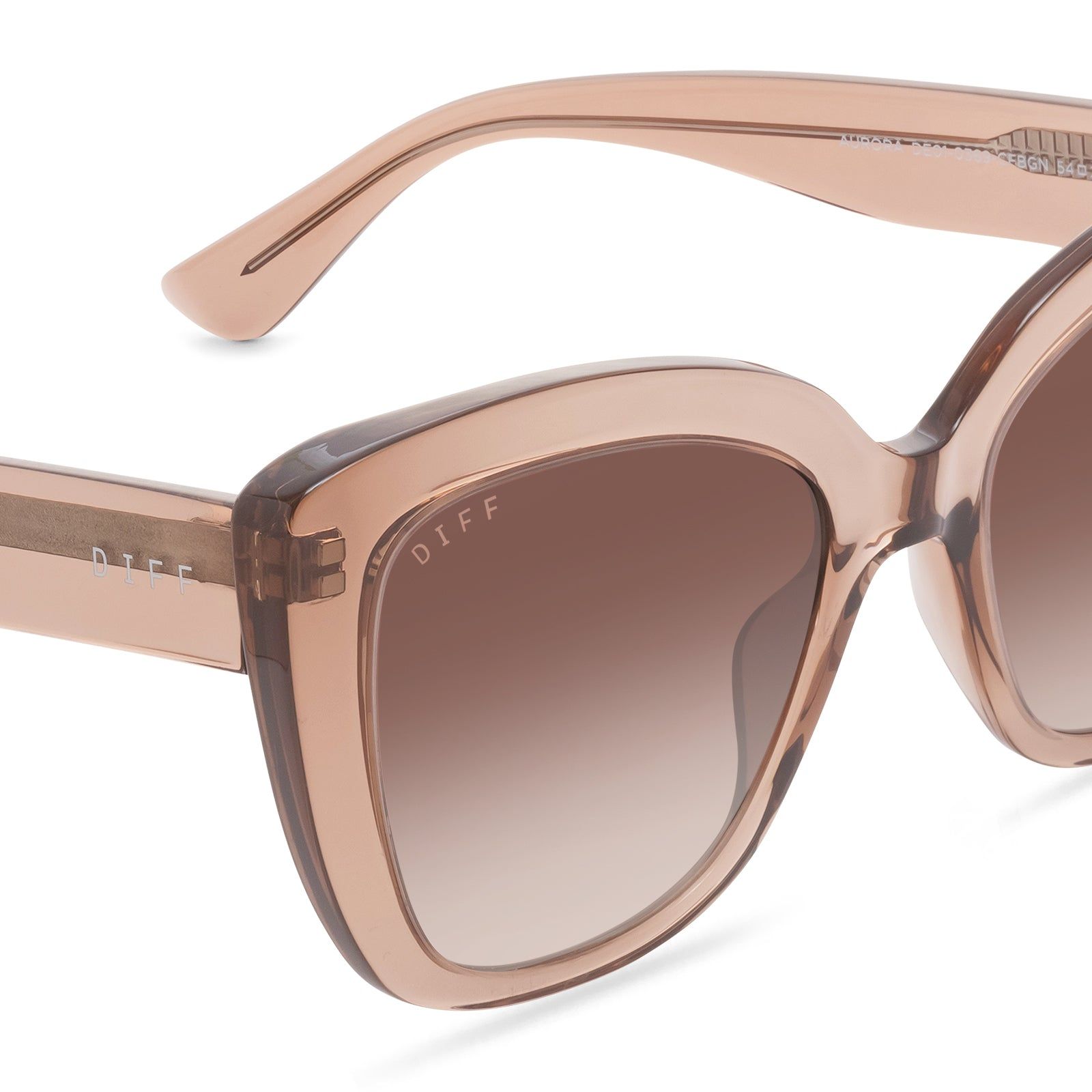 AURORA - CAFE OLE + BROWN GRADIENT SUNGLASSES sold by Diff Eyewear product image thumbnail 4