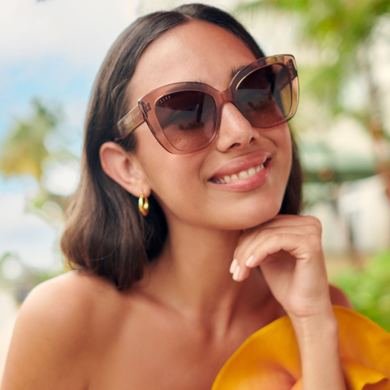 AURORA - CAFE OLE + BROWN GRADIENT SUNGLASSES sold by Diff Eyewear product image thumbnail 5