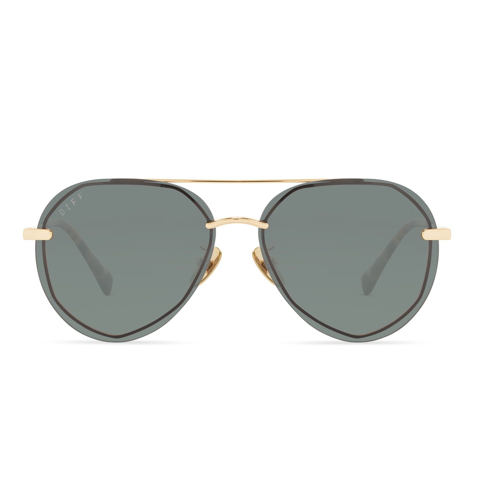 LENOX XS - GOLD + G15 SUNGLASSES sold by Diff Eyewear