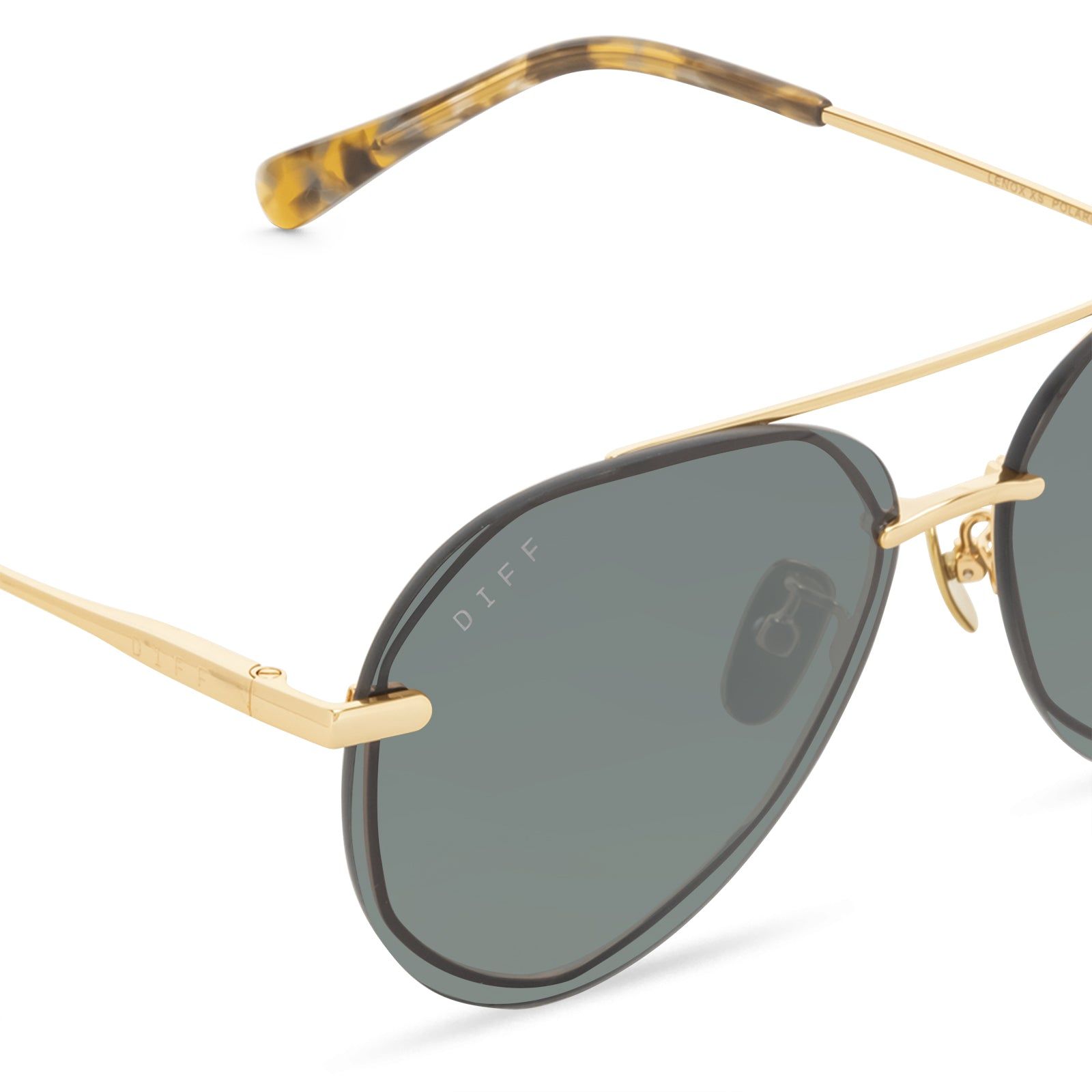 LENOX XS - GOLD + G15 SUNGLASSES sold by Diff Eyewear product image thumbnail 3