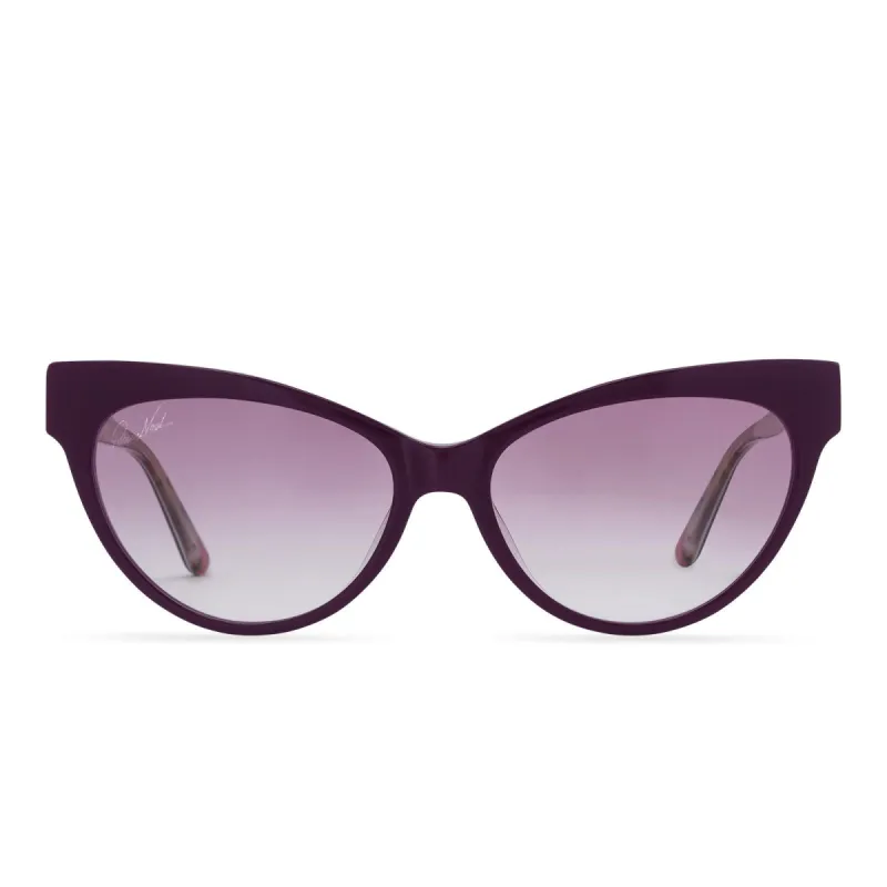 PATRICIA NASH - KELLY + PLUM CRYSTAL + WINE GRADIENT SUNGLASSES sold by Diff Eyewear