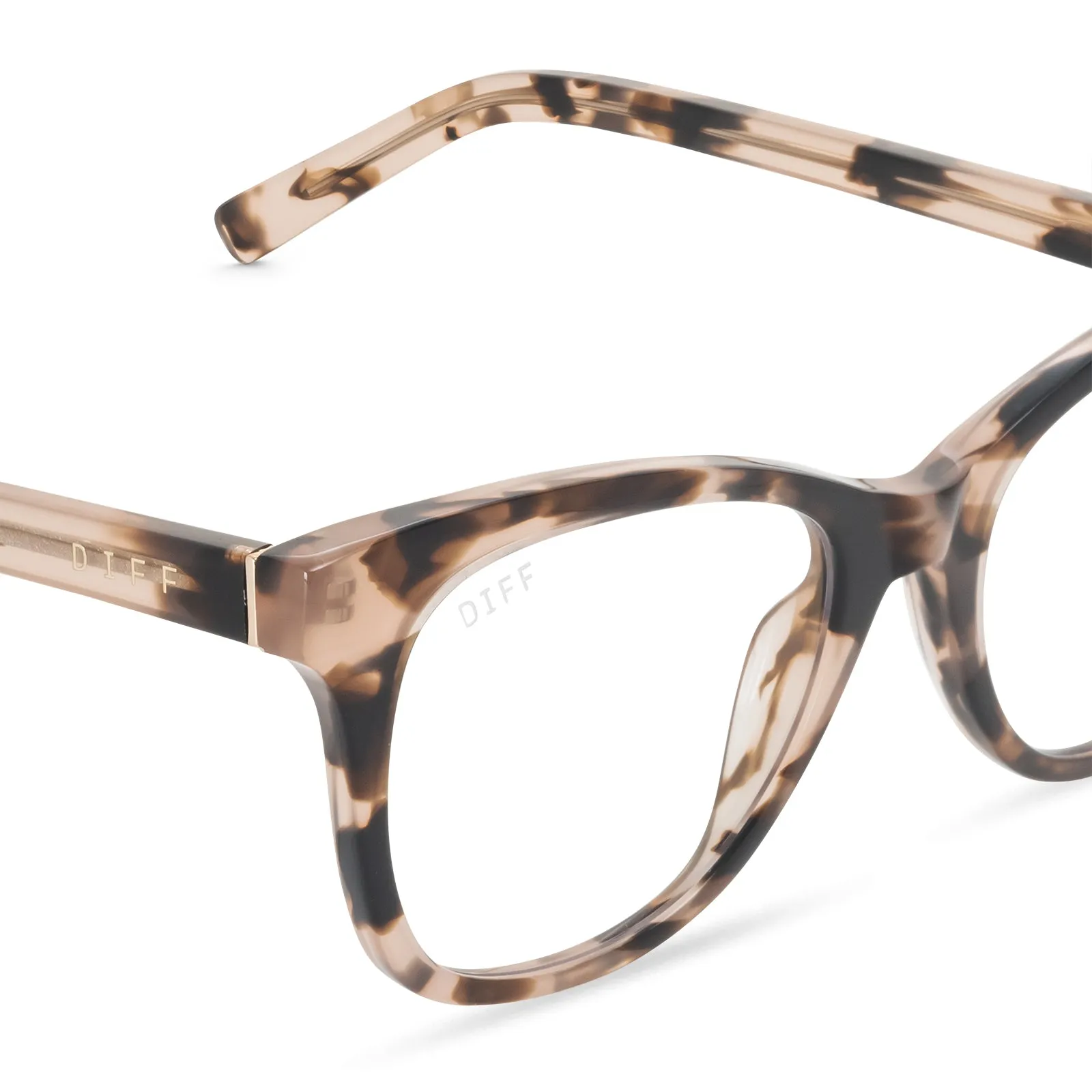 CARINA - HIMALAYAN TORTOISE + BLUE LIGHT TECHNOLOGY GLASSES sold by Diff Eyewear product image thumbnail 3
