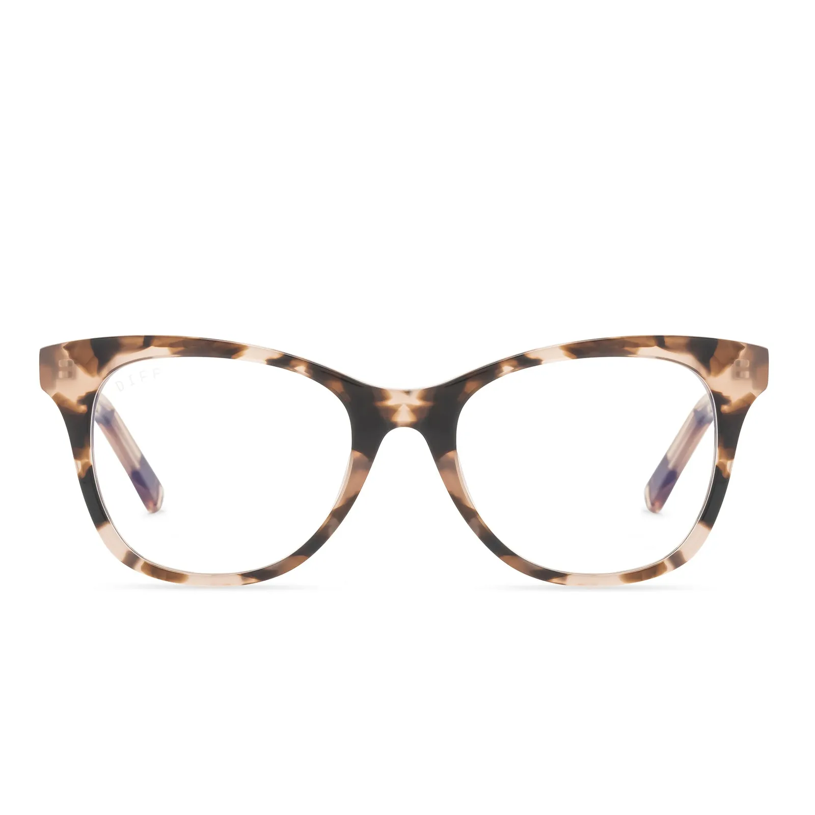 CARINA - HIMALAYAN TORTOISE + BLUE LIGHT TECHNOLOGY GLASSES sold by Diff Eyewear