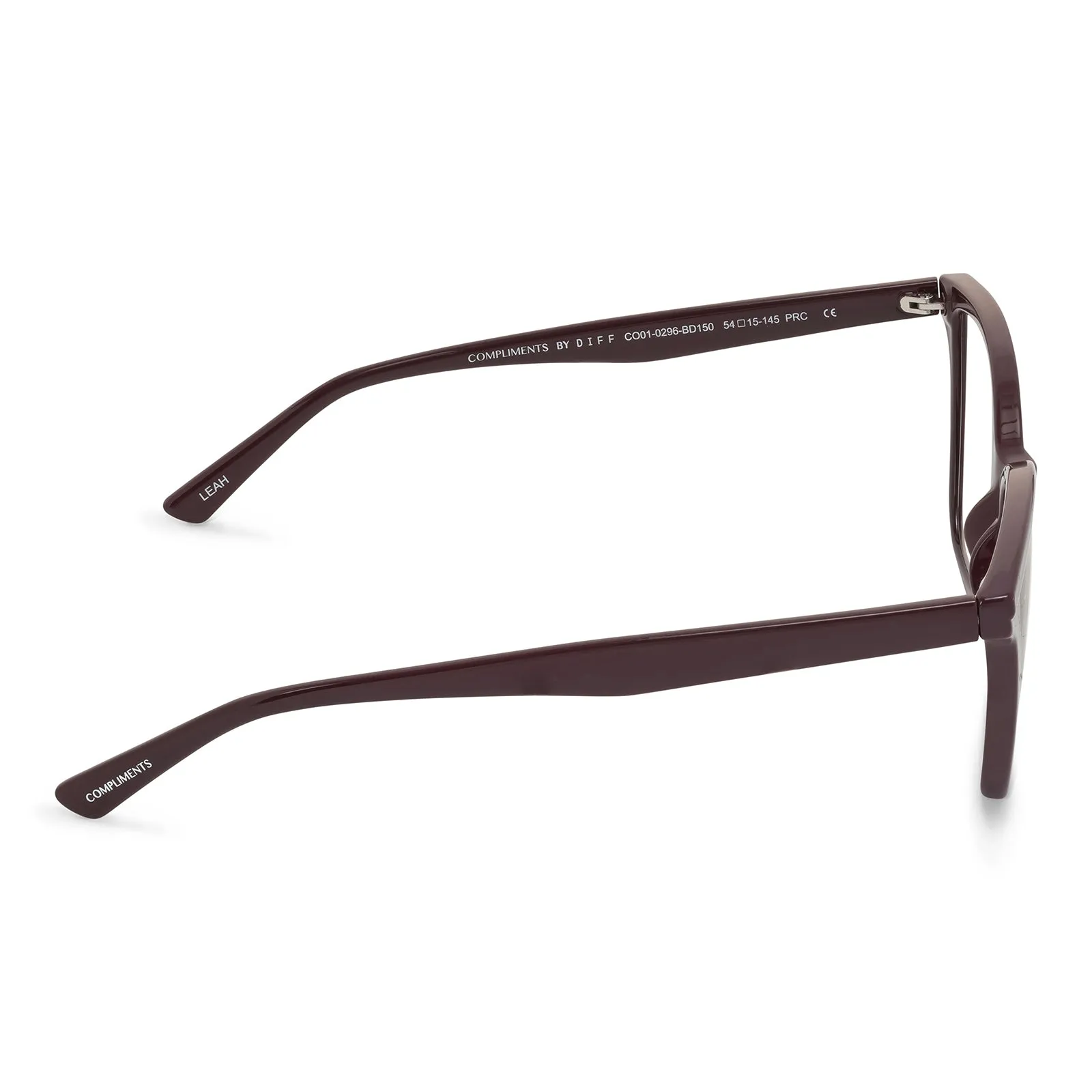 LEAH - BURGUNDY + BLUE LIGHT READERS sold by Diff Eyewear product image thumbnail 4