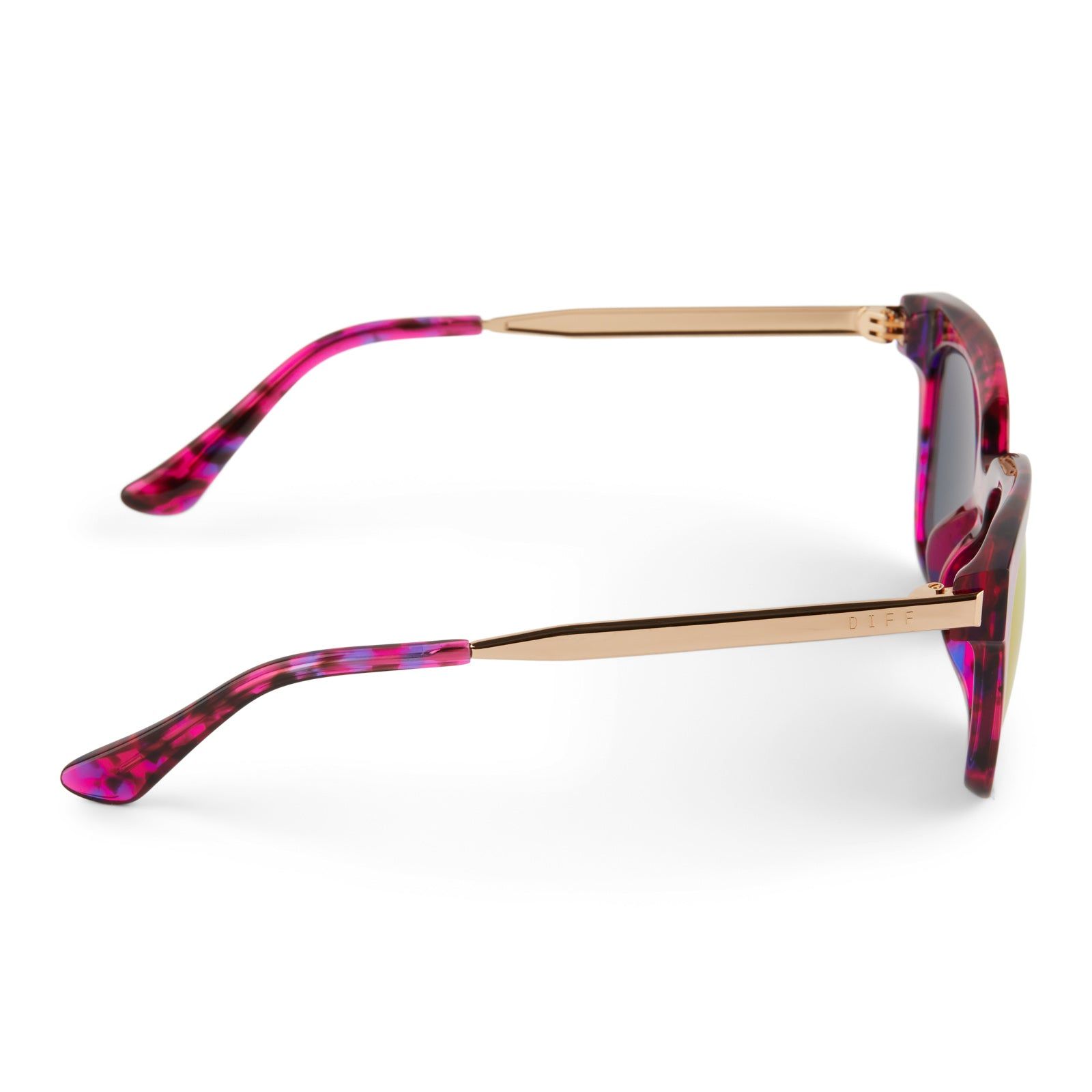 BELLA XS - PINK RUSH TORTOISE + PINK RUSH MIRROR SUNGLASSES sold by Diff Eyewear product image thumbnail 3
