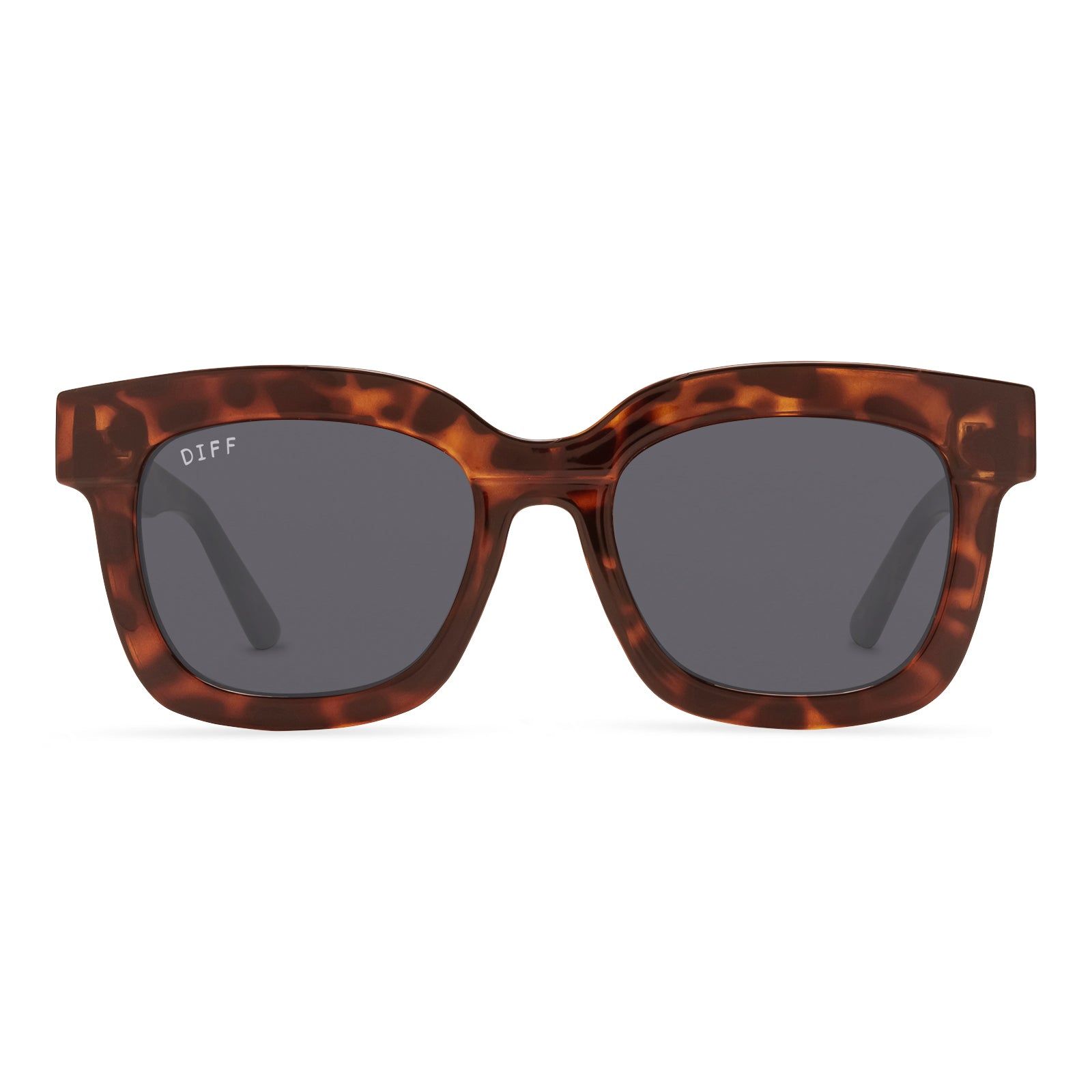MAKAY - AMBER TORTOISE + GREY SUNGLASSES sold by Diff Eyewear