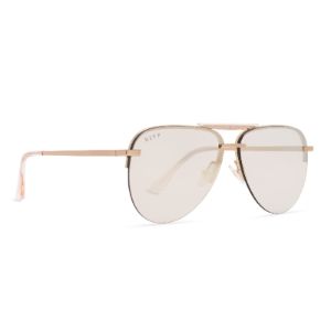 TAHOE - GOLD + BEIGE MIRROR SUNGLASSES sold by Diff Eyewear