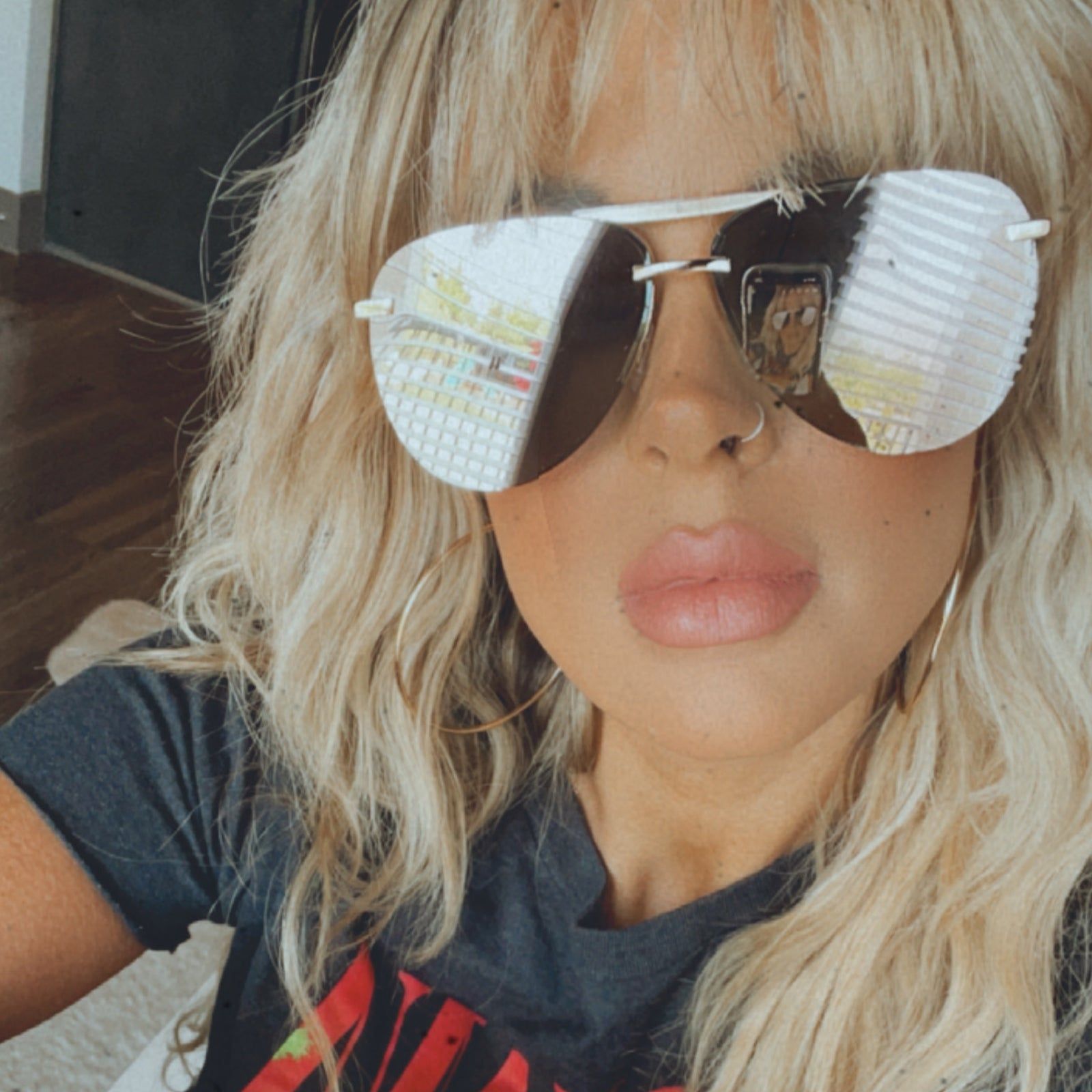 TAHOE - GOLD + BEIGE MIRROR SUNGLASSES sold by Diff Eyewear product image thumbnail 6