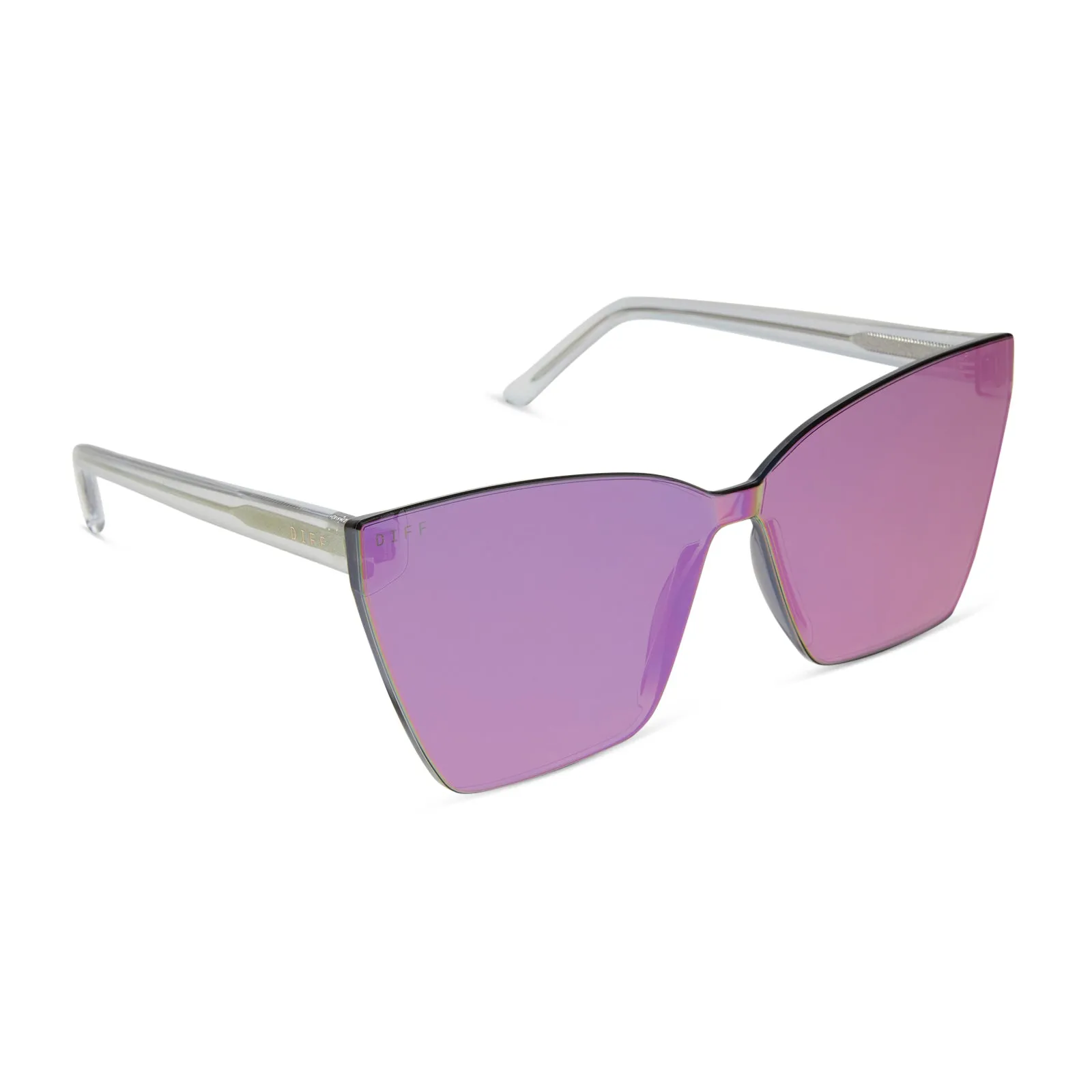GOLDIE - OPALESCENT PINK + CHERRY BLOSSOM MIRROR SUNGLASSES sold by Diff Eyewear product image thumbnail 2
