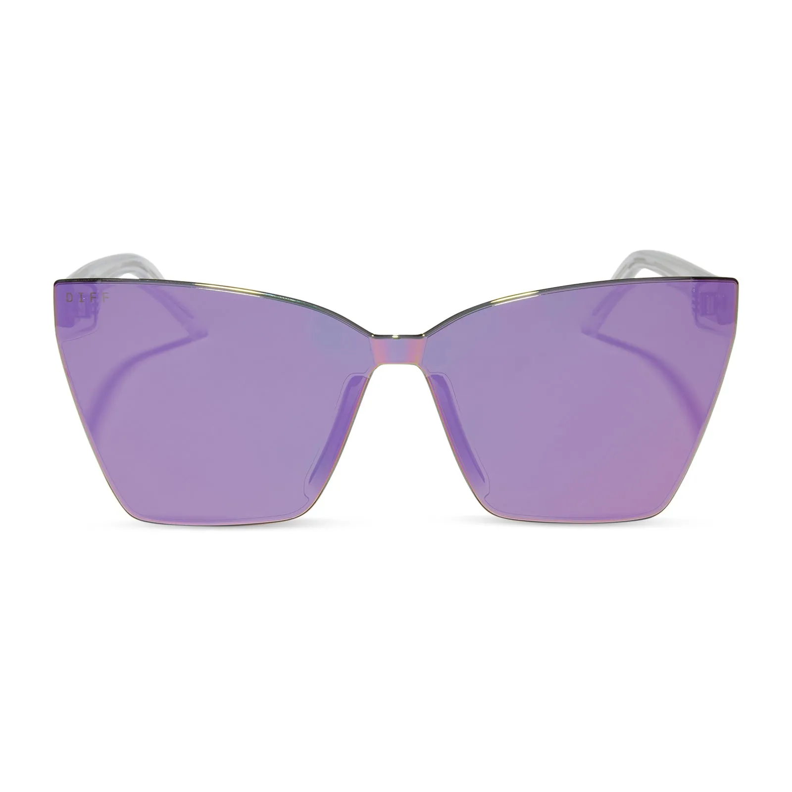 GOLDIE - OPALESCENT PINK + CHERRY BLOSSOM MIRROR SUNGLASSES sold by Diff Eyewear
