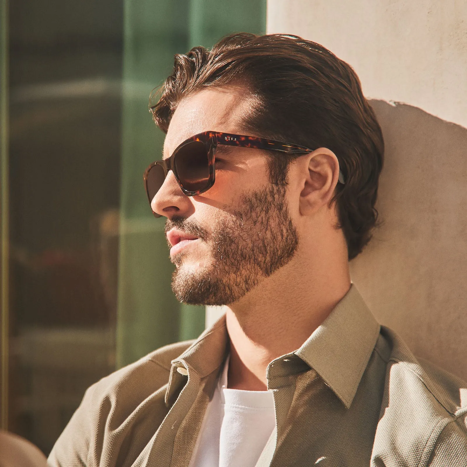 DEAN XL - RICH TORTOISE + BROWN + POLARIZED SUNGLASSES sold by Diff Eyewear product image thumbnail 5